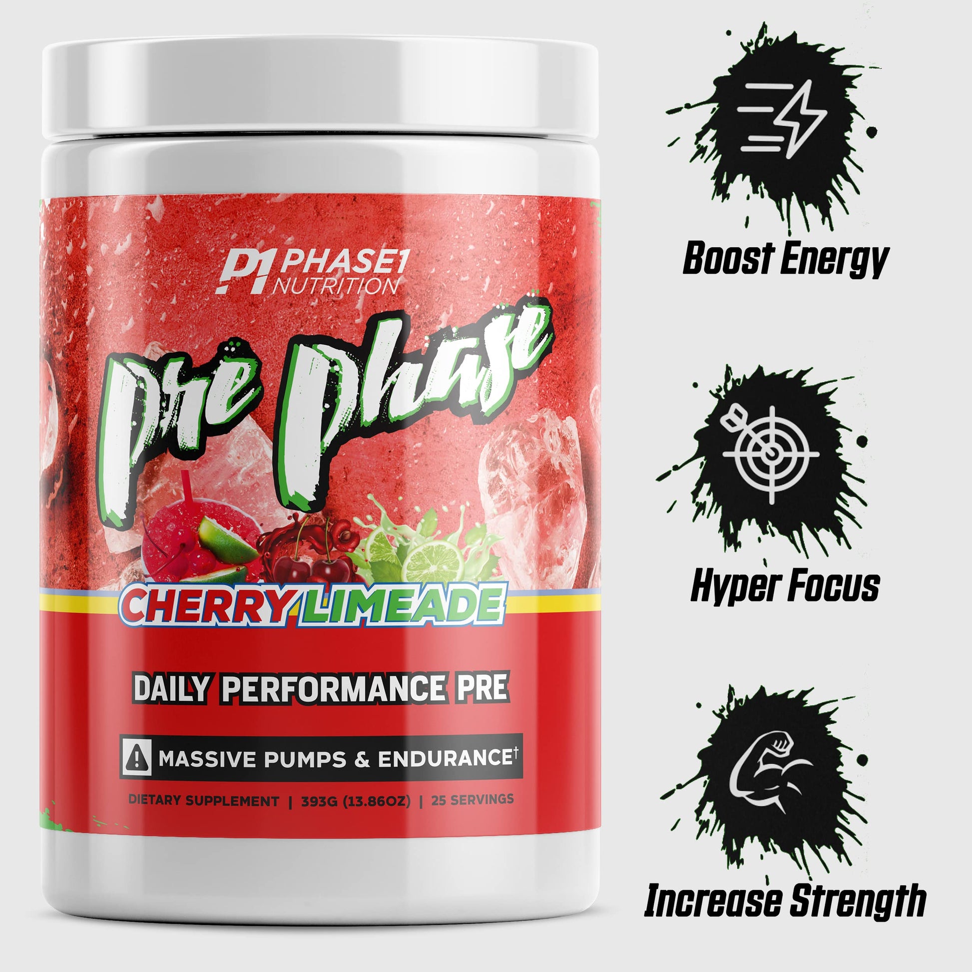 Pre Phase Daily Driver Preworkout - Phase 1 Nutrition (Cherry Limeade, 25 Servings) Phase One NutritionAu supplements