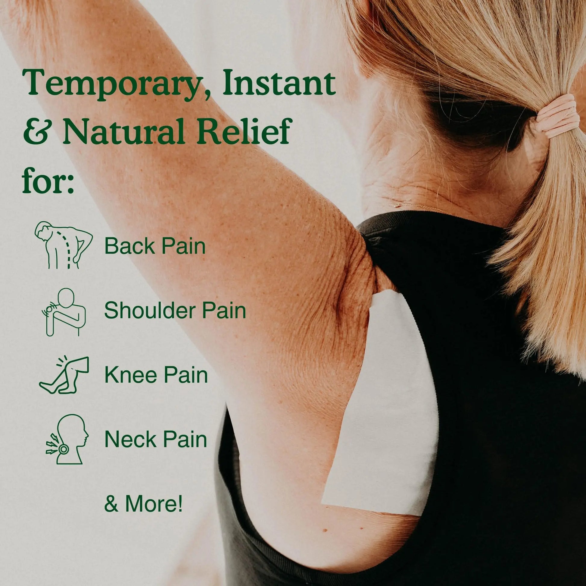 Nature's Willow Natural Pain Relief Patches for Muscles & Joints | Fast-Acting with White Willow Bark | Free from Artificial Fragrances & Dyes | 6 Patches per Pack (3-Pack) Nature's WillowAu supplements