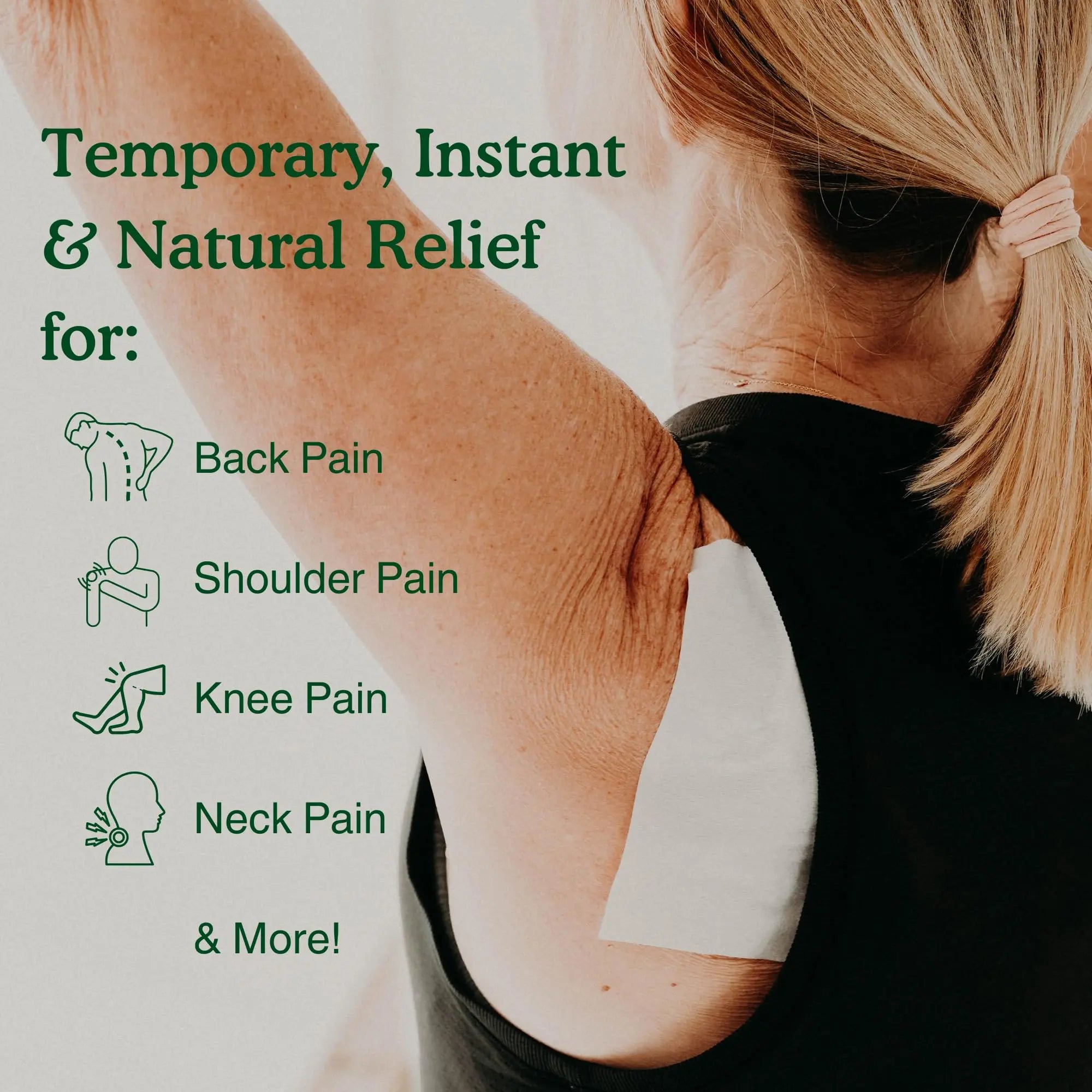 Nature's Willow Natural Pain Relief Patches for Muscles & Joints | Fast-Acting with White Willow Bark | Free from Artificial Fragrances & Dyes | 6 Patches per Pack (3-Pack) Nature's WillowAu supplements