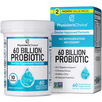 Physician's CHOICE Probiotics 60 Billion CFU - 10 Strains + Organic, 60ct Physician's CHOICEUS supplements