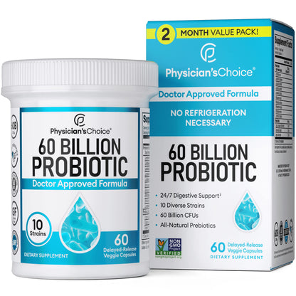 Physician's CHOICE Probiotics 60 Billion CFU - 10 Strains + Organic, 60ct Physician's CHOICEUS supplements