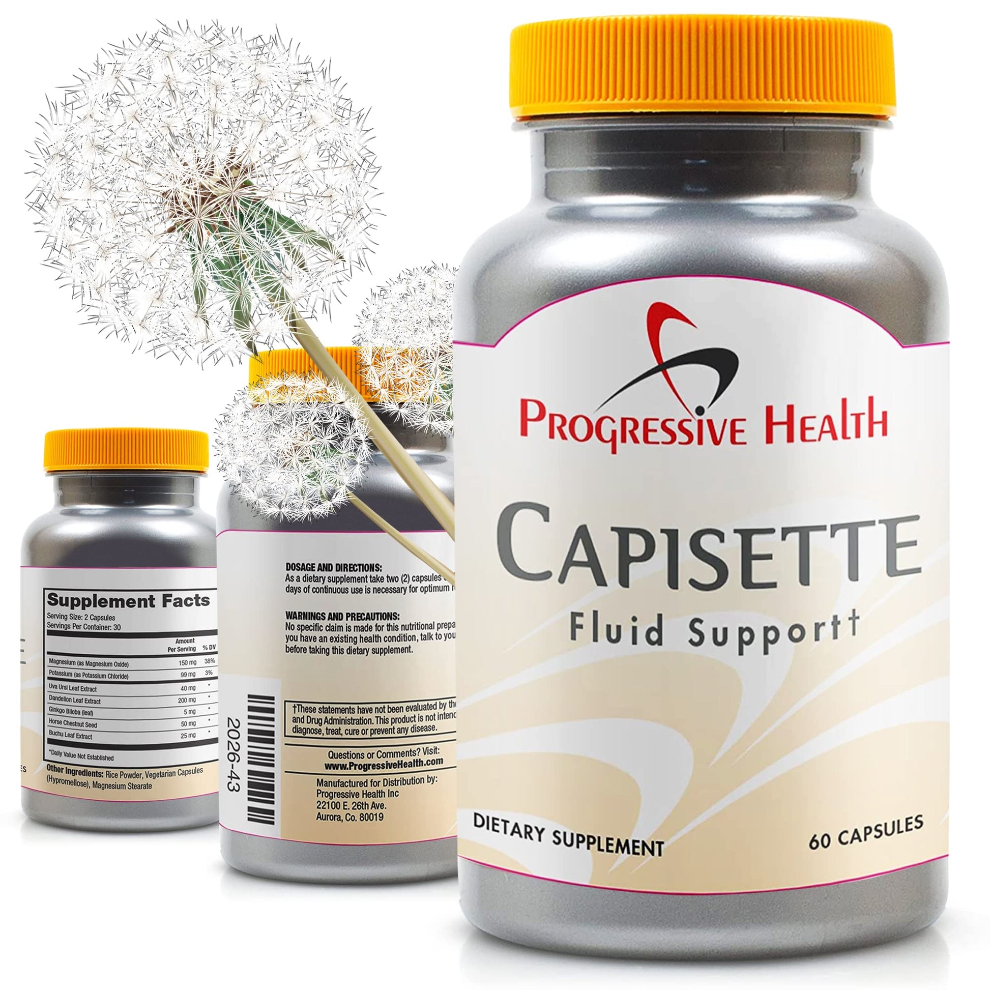 Capisette Water Retention Support - Reduces Swollen Feet, Ankles, and Legs - Reduce Progressive HealthAu supplements