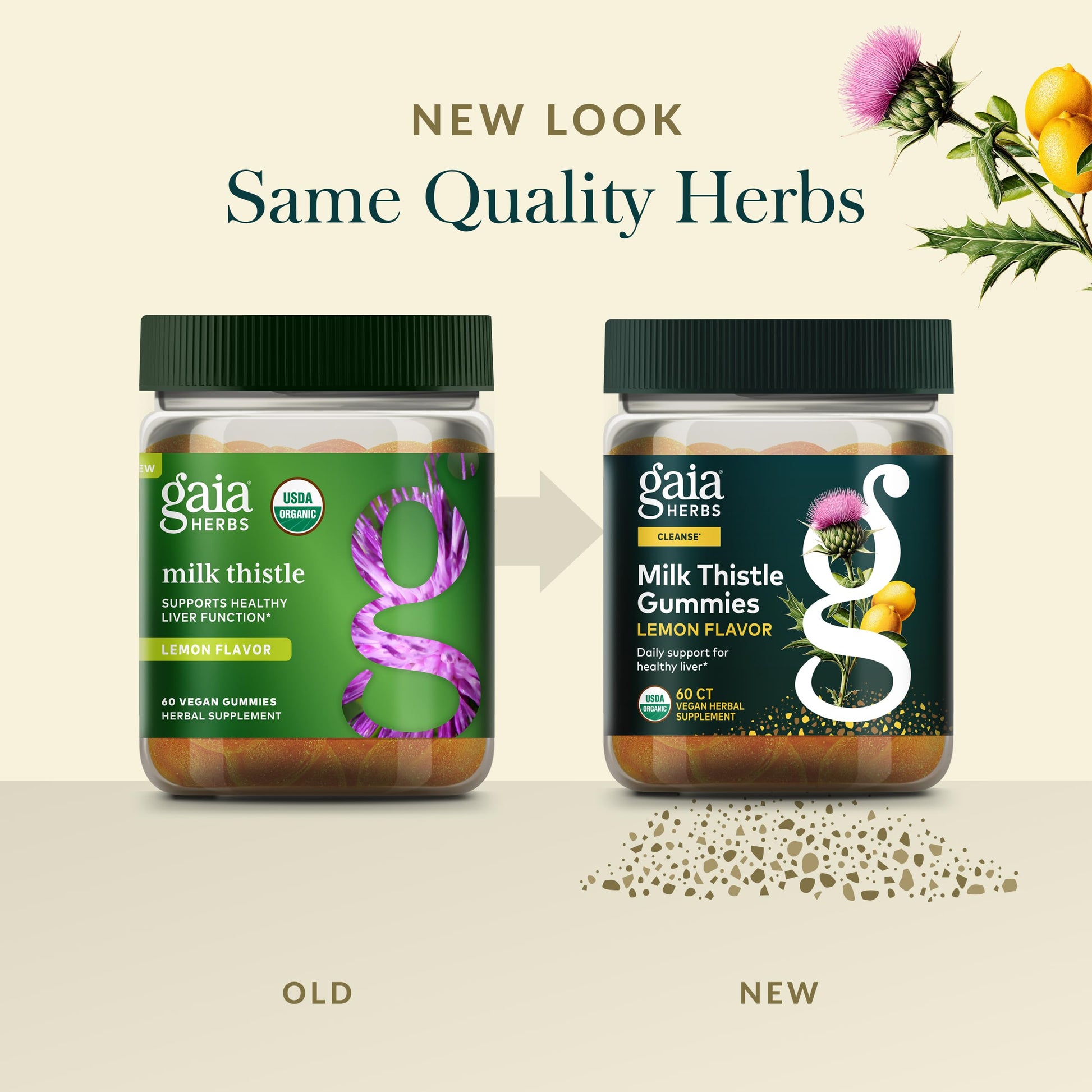 Gaia Herbs Milk Thistle Gummies - Herbal Supplement with Antioxidant Properties for Liver Health & Liver Detox - Lemon Flavored - 60 Vegan Gummies Gaia HerbsAu supplements
