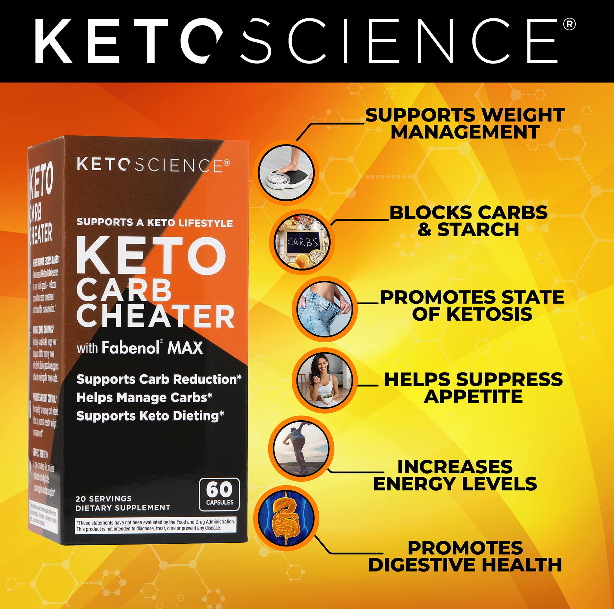 Keto Science Keto Carb Cheater, Supports Carb Reduction, Helps Manage Carbs, Supports Keto ScienceAu supplements