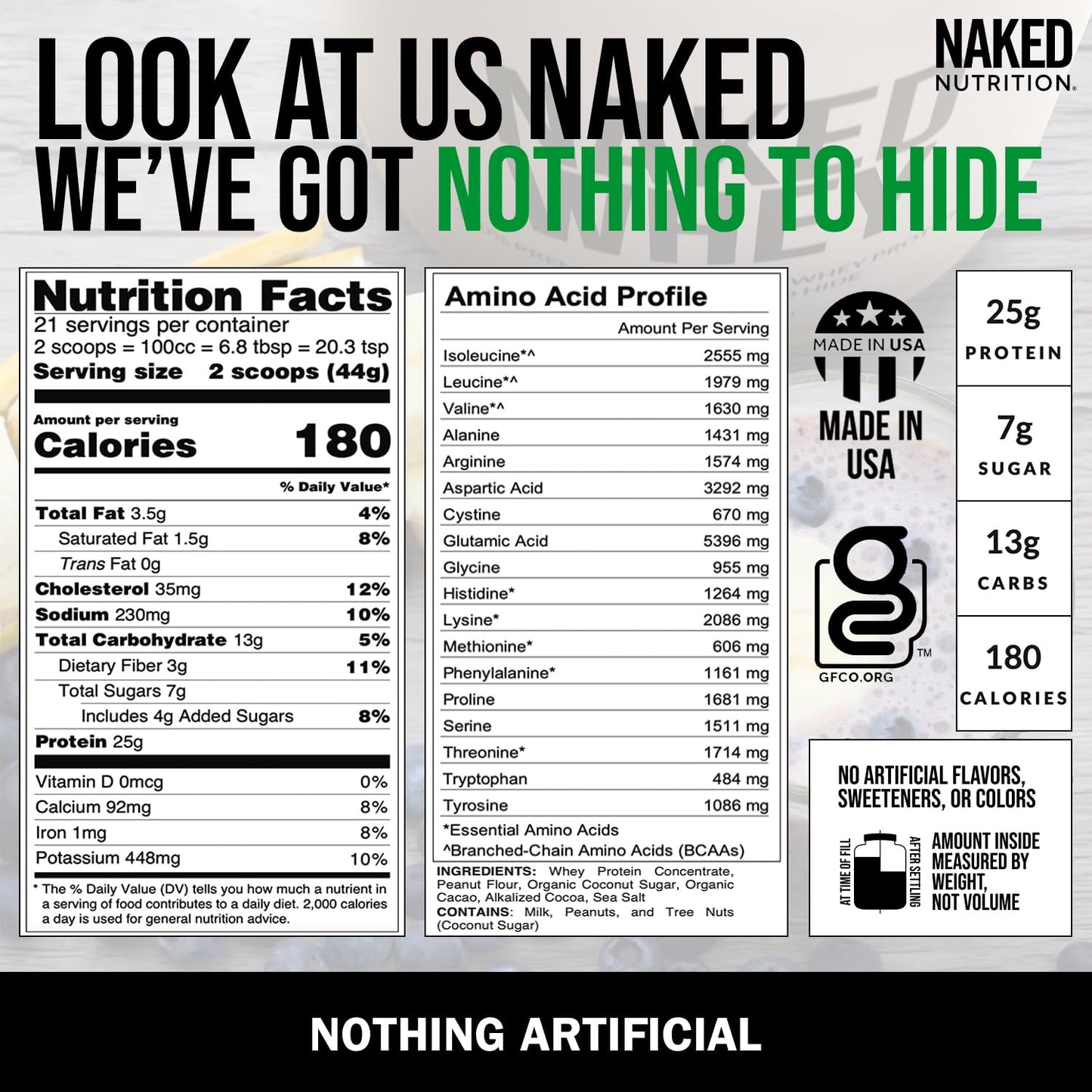 NAKED Whey Protein Powder (Chocolate PB, 2 LB) NAKEDUS supplements