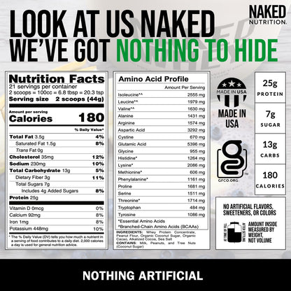 NAKED Whey Protein Powder (Chocolate PB, 2 LB) NAKEDUS supplements