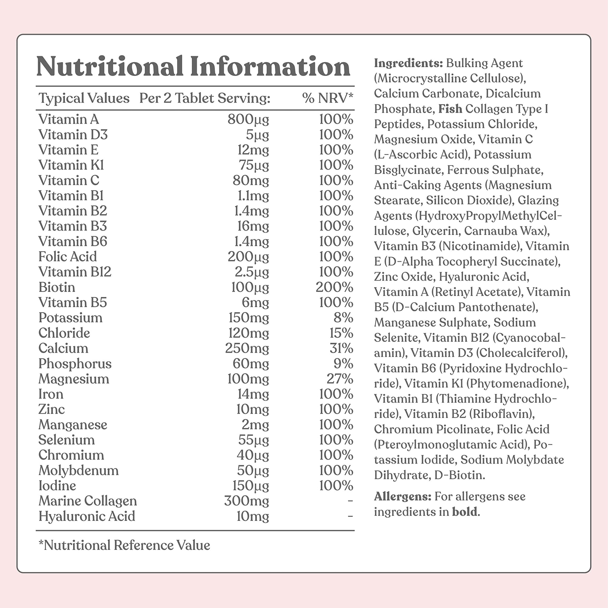 Women's Multivitamins and Minerals with Collagen & Hyaluronic Acid - 27 Essential Free SoulUS supplements