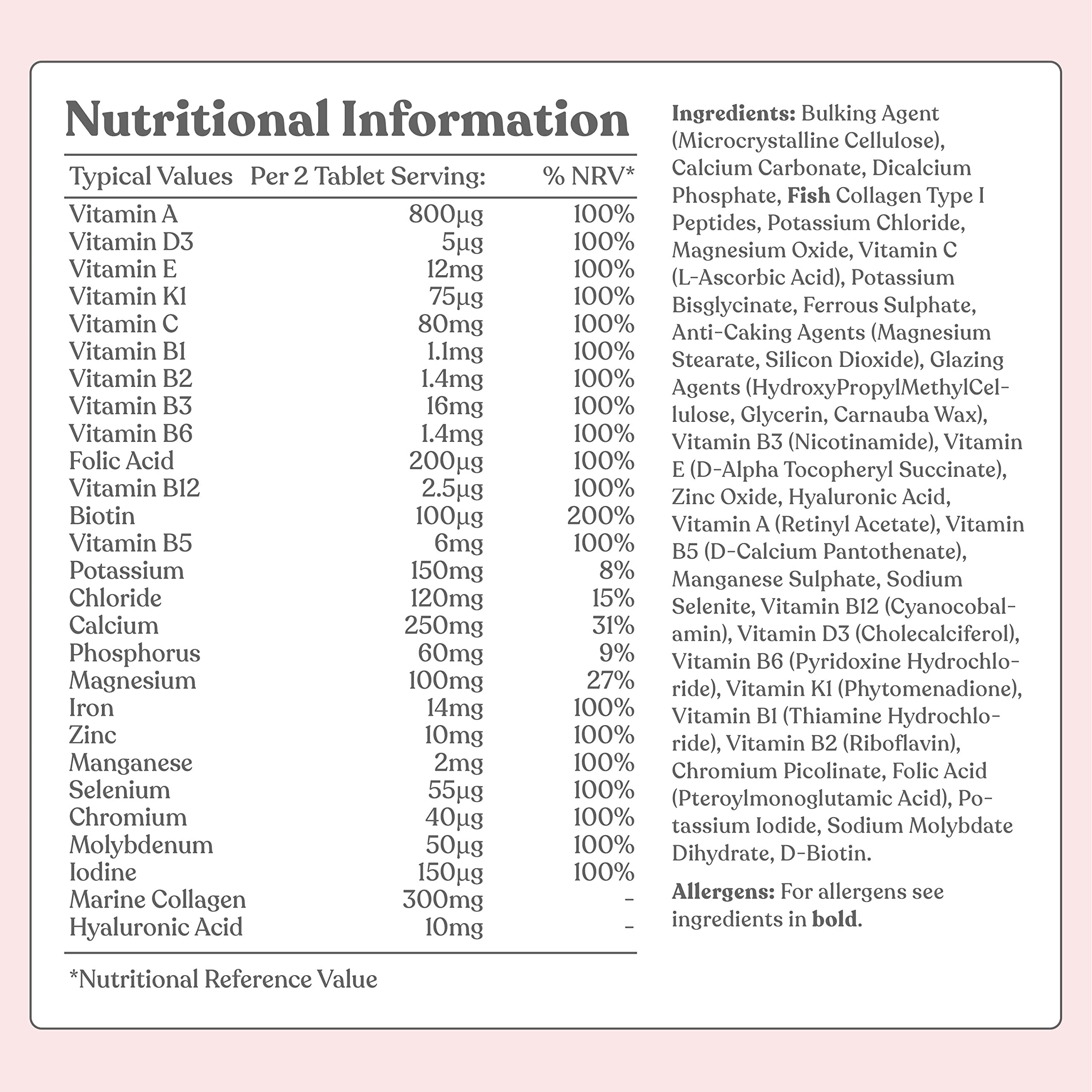 Women's Multivitamins and Minerals with Collagen & Hyaluronic Acid - 27 Essential Free SoulUS supplements