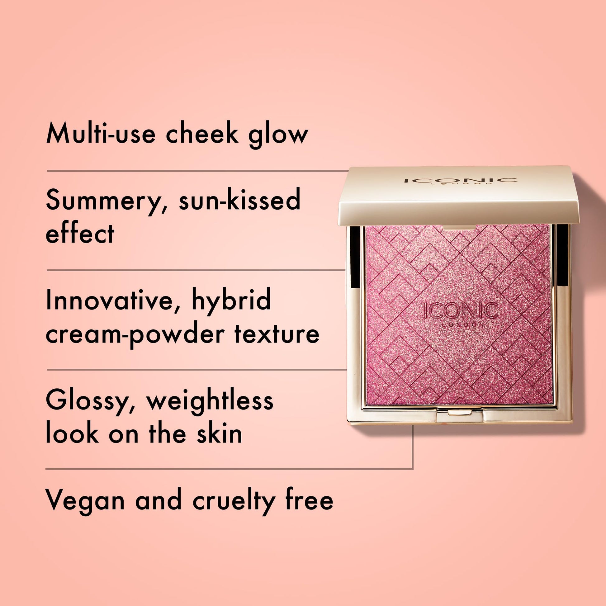 ICONIC LONDON Kissed by the Sun | Multi-Use Blush, Bronzer, & Highlighter, For All Skin Types, Cruelty-Free, Vegan Makeup, (Play Time) 0.17 oz ICONIC LONDONAu supplements