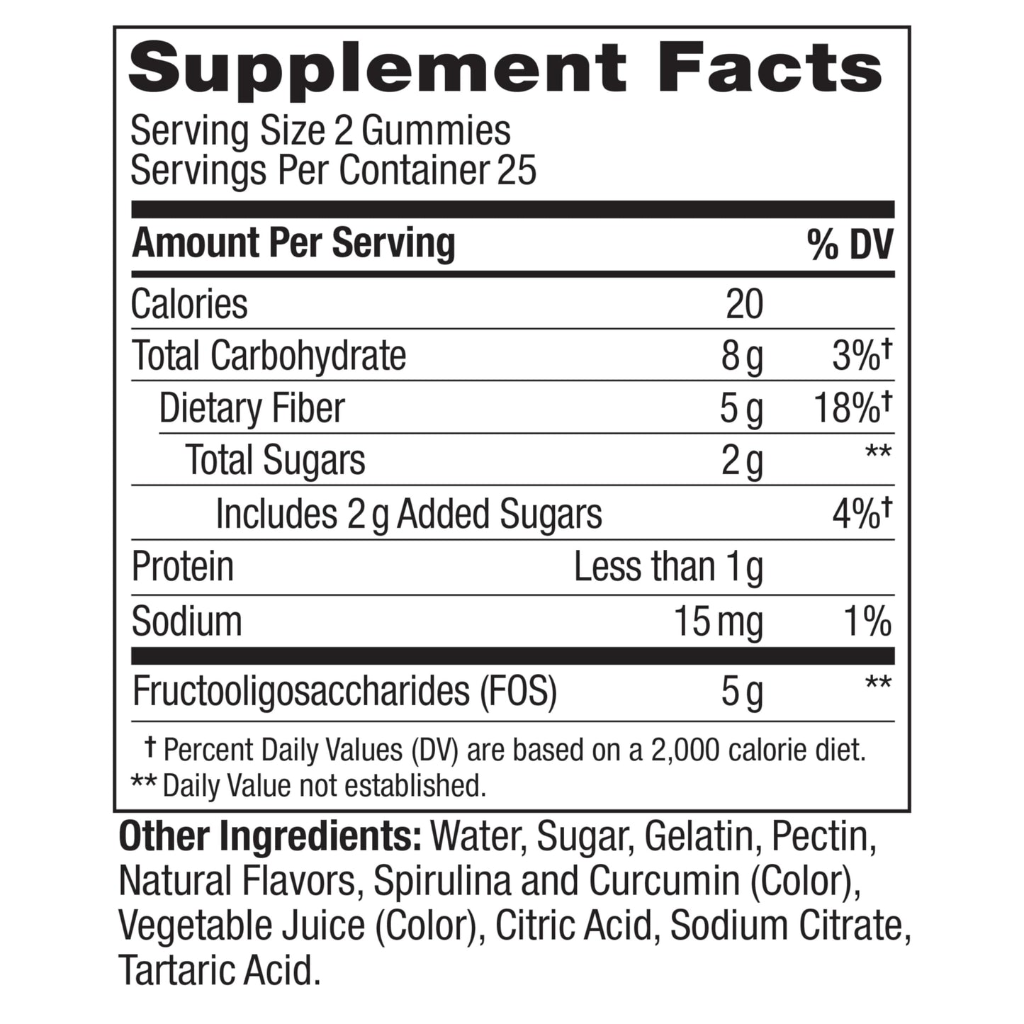 OLLY Fiber Gummy Rings, 5g Prebiotic Fiber, FOS (Fructo-oligosaccharides), Digestive Support, Berry Melon 50ct OLLYUS supplements