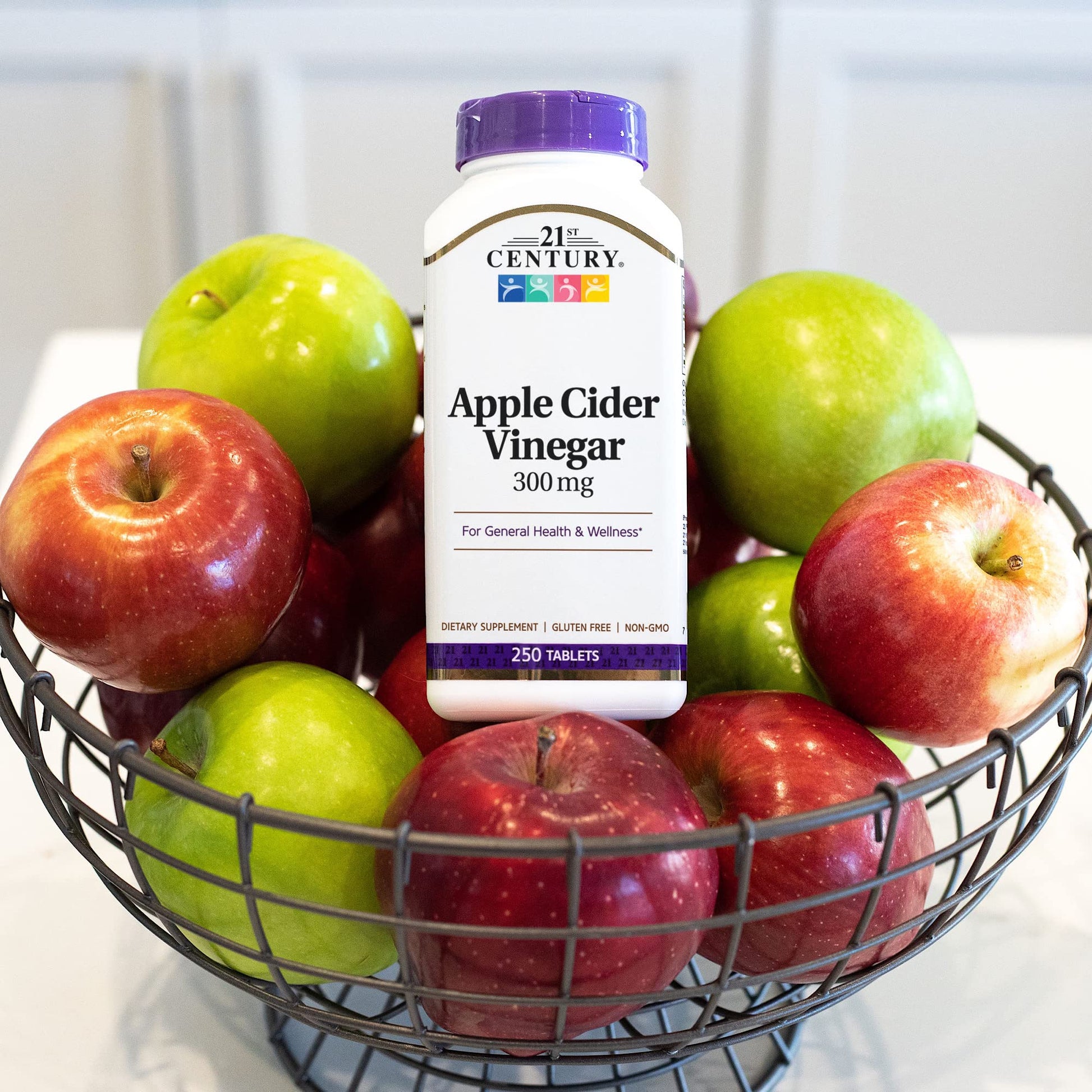 21st Century Apple Cider Vinegar 300mg Tablets, 250 Count 21st CenturyUS supplements