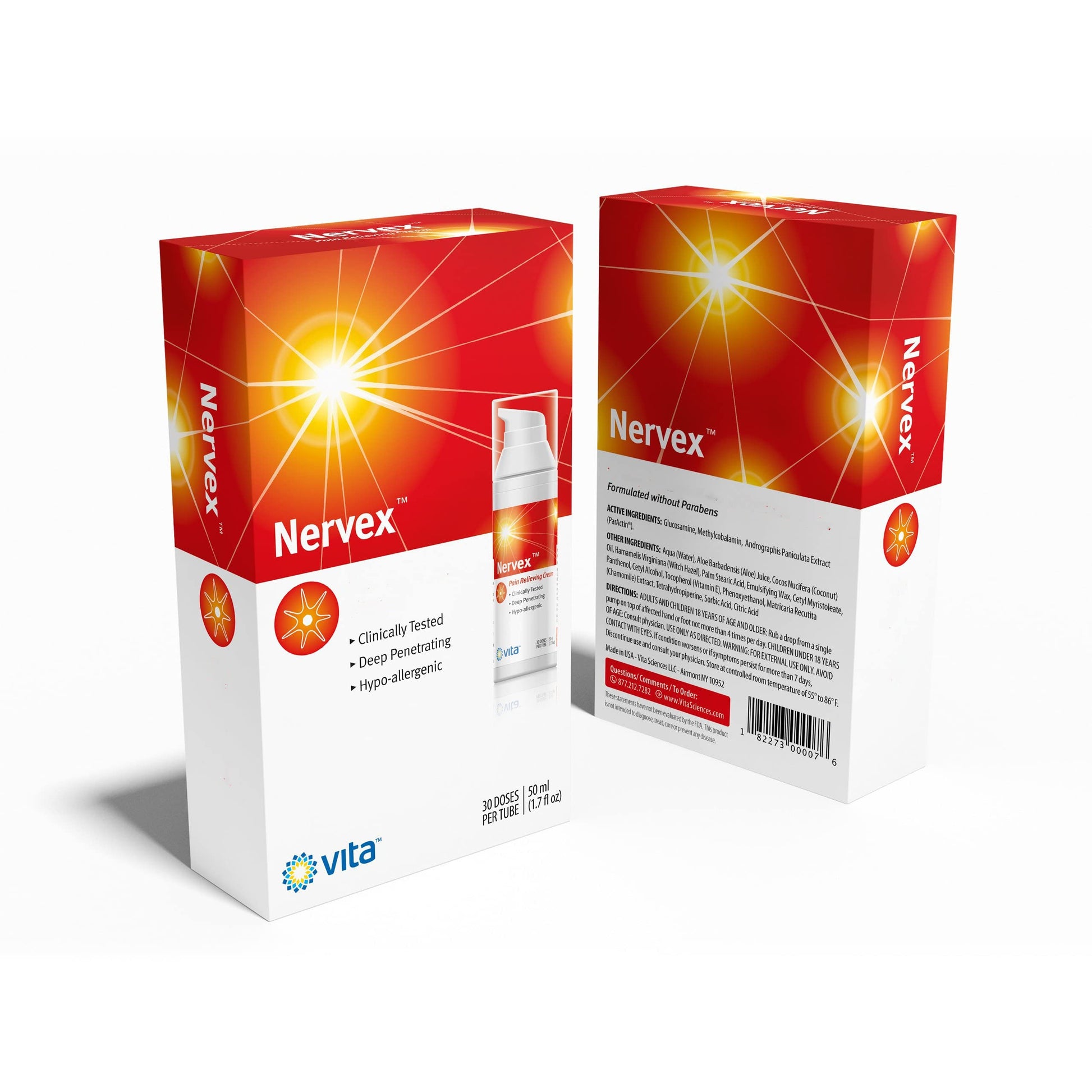 Vita Sciences Nervex Powerful Neuropathy Cream: Advanced Natural Relief for Peripheral Neuropathy, Fibromyalgia, and Fast Comfort Treatment for Feet, Hands, Legs, and Toes Vita SciencesAu supplements