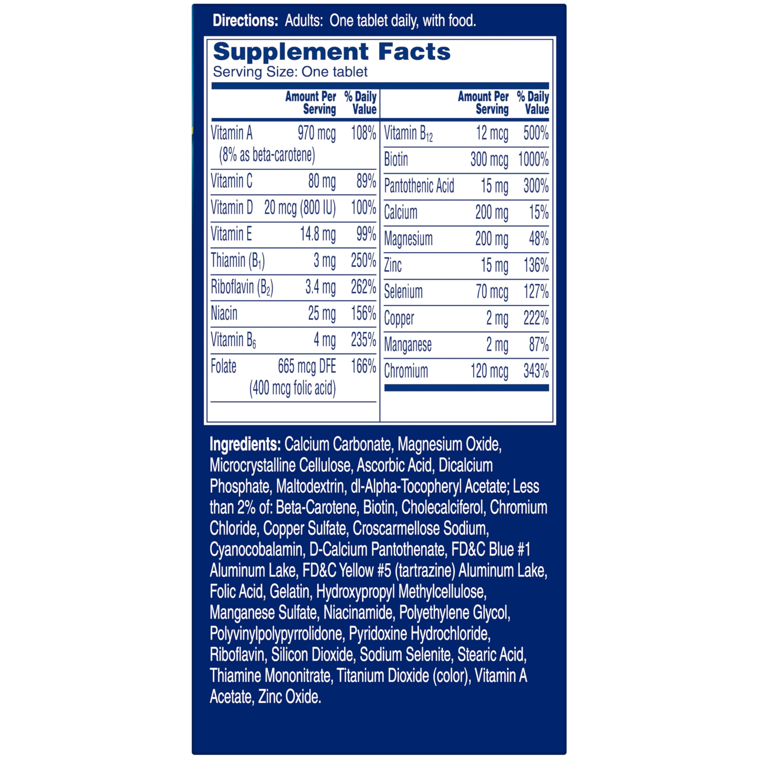 One A Day Men’s Pro Edge Multivitamin, Supplement with Vitamin A,C,D, E and Zinc for Immune Health Support and Magnesium for Healthy Muscle Function, 50 Count ONE A DAYAu supplements
