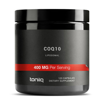 Toniiq CoQ10 400mg Extra Strength - Ultra High Purity - Liposomal for Superior Absorption - 98% Purified - Third-Party Tested, 120 Veggie Capsules ToniiqAu supplements