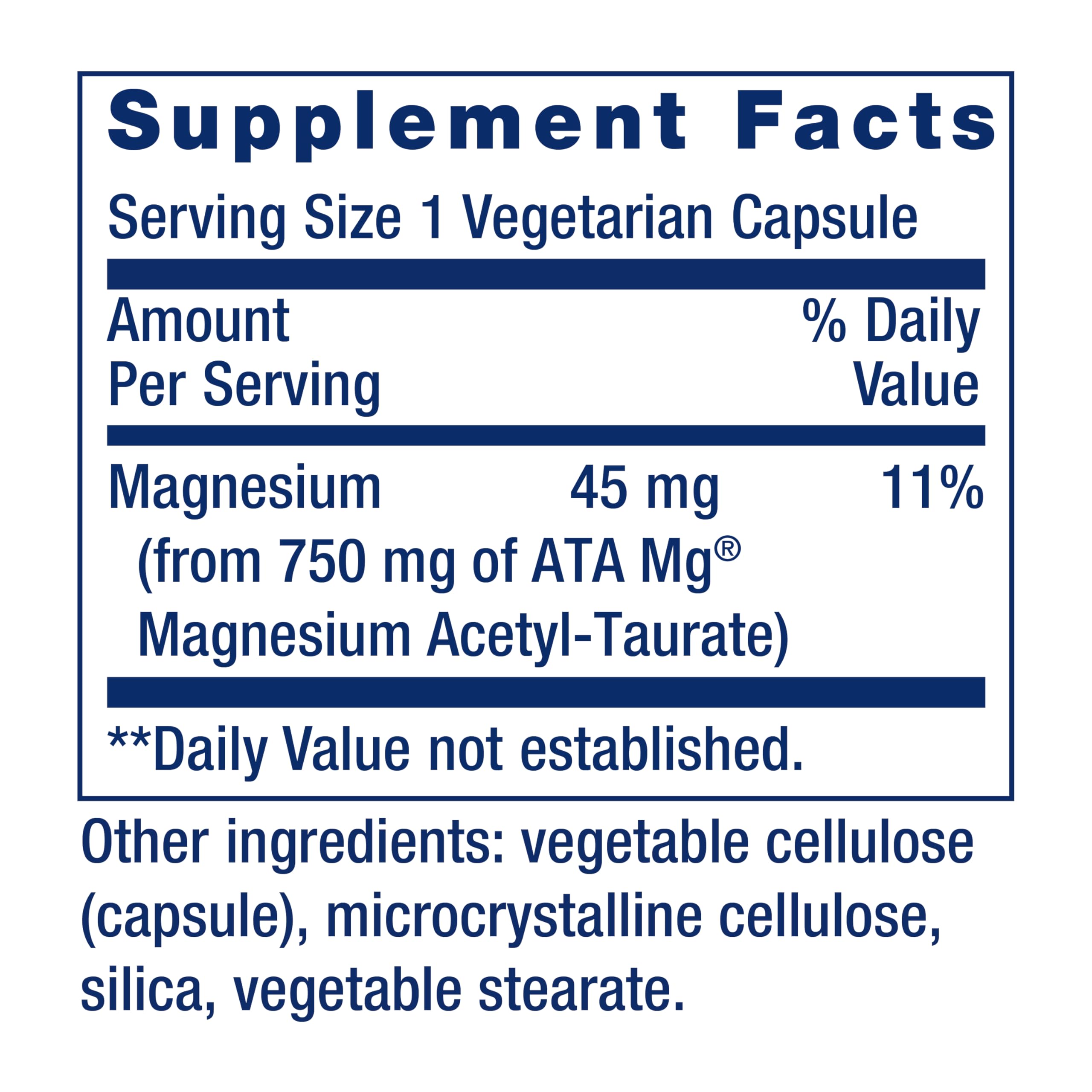 Life Extension Calm-Mag, Magnesium Acetyl taurinate, Daily Stress Management Formula, Supports Calmness and Relaxation, Gluten-Free, Non-GMO, Vegetarian, 30 Capsules Life ExtensionAu supplements