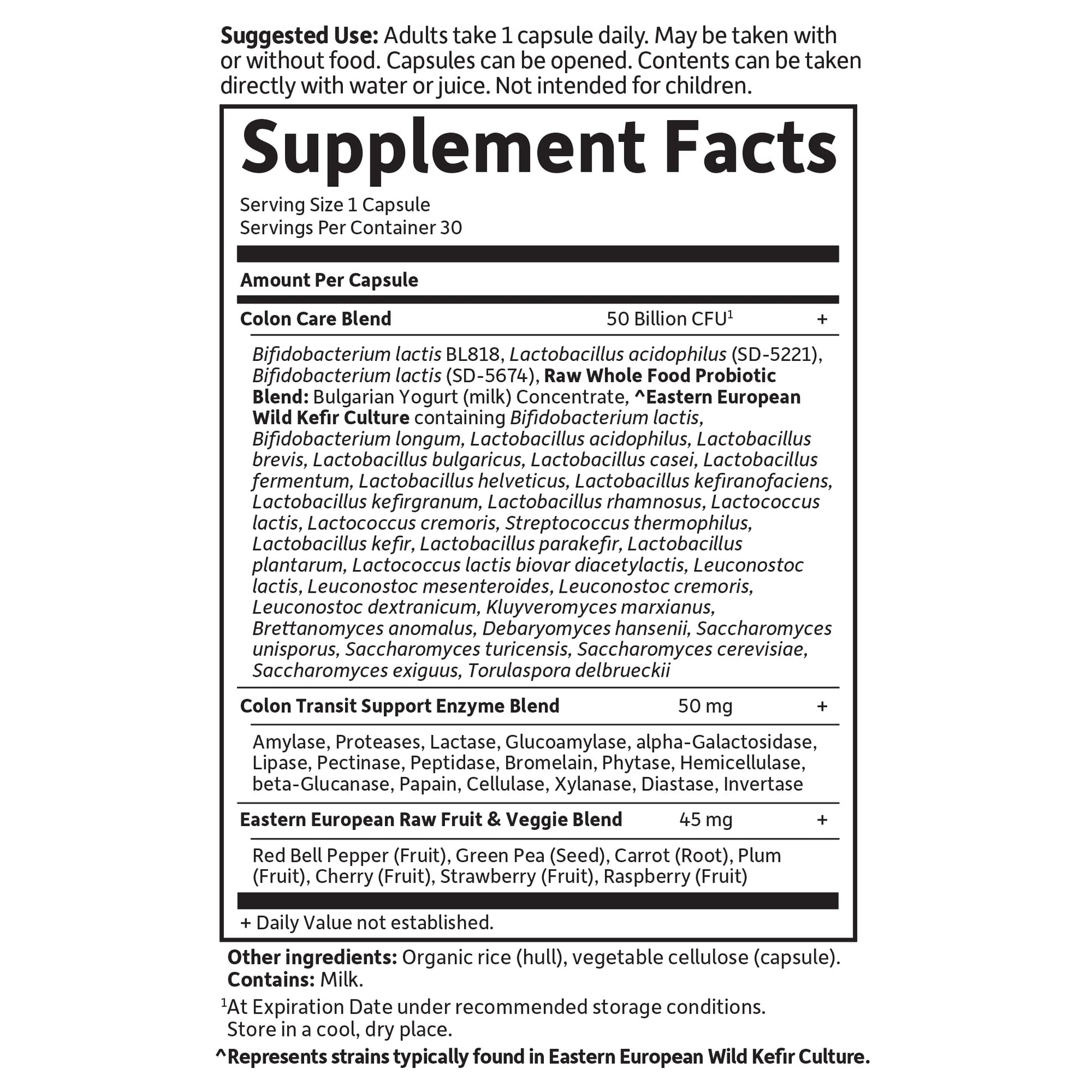Garden of Life Probiotics for Women and Men - Raw Probiotics Colon Care 50 Billion CFU and Enzymes, Shelf Stable Once Daily Acidophilus Probiotic for Regularity and Immune Health Support, 30 Capsules Garden of LifeAu supplements
