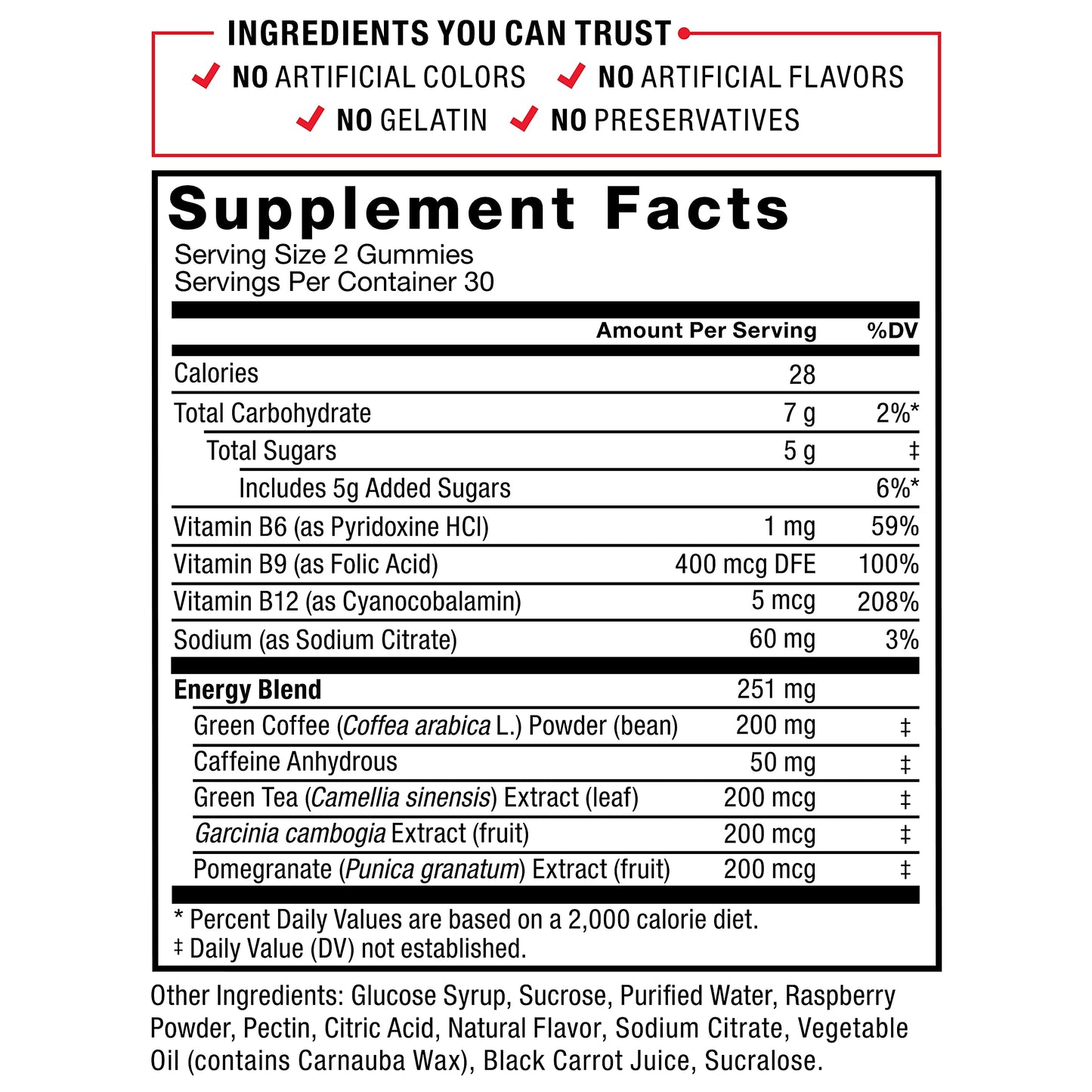 Force Factor LeanFire Thermo Gummies with B12 Vitamins, Caffeine, & Green Coffee Bean Force FactorUS supplements