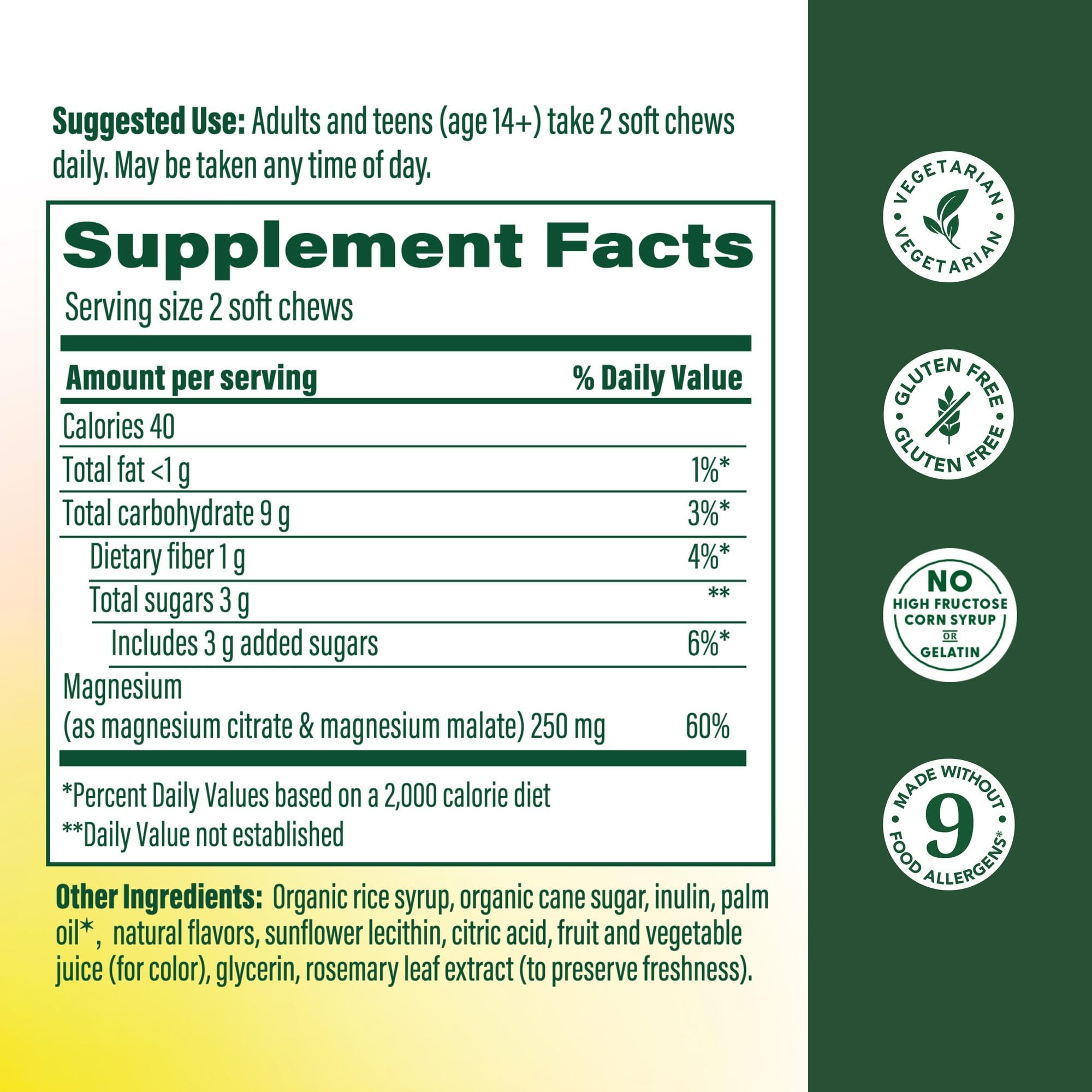 MegaFood Relax + Calm Magnesium Complex with Magnesium Citrate & Malate for Heart Health, Muscle Tension & More – Doctor Formulated - Vegetarian – Grape Flavor - 30 Soft Chews (15 Servings) MegaFoodAu supplements
