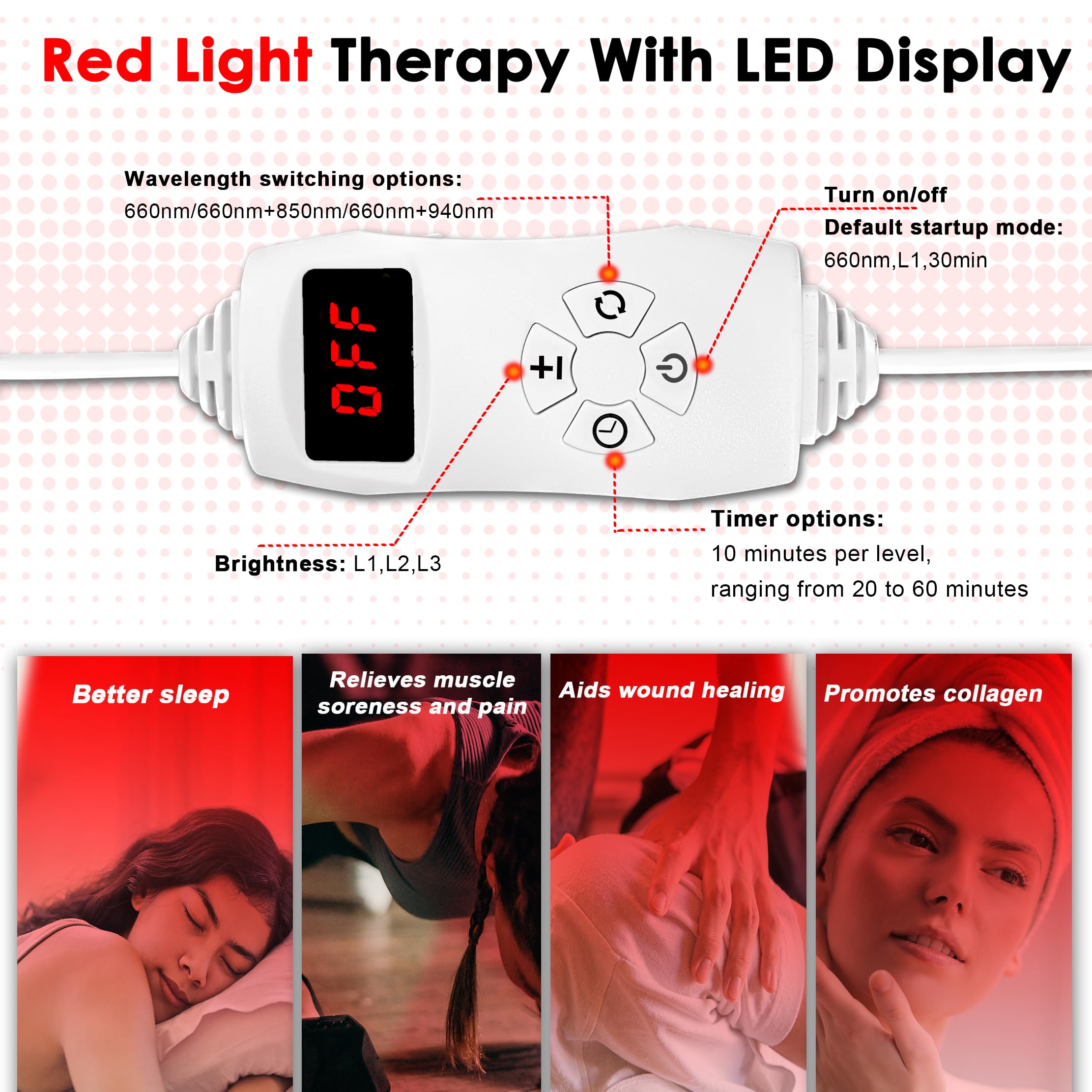Akarishin Red Light Therapy Lamp-660nm Red Light,850nm & 940nm Infrared Light Therapy AkarishinAu supplements