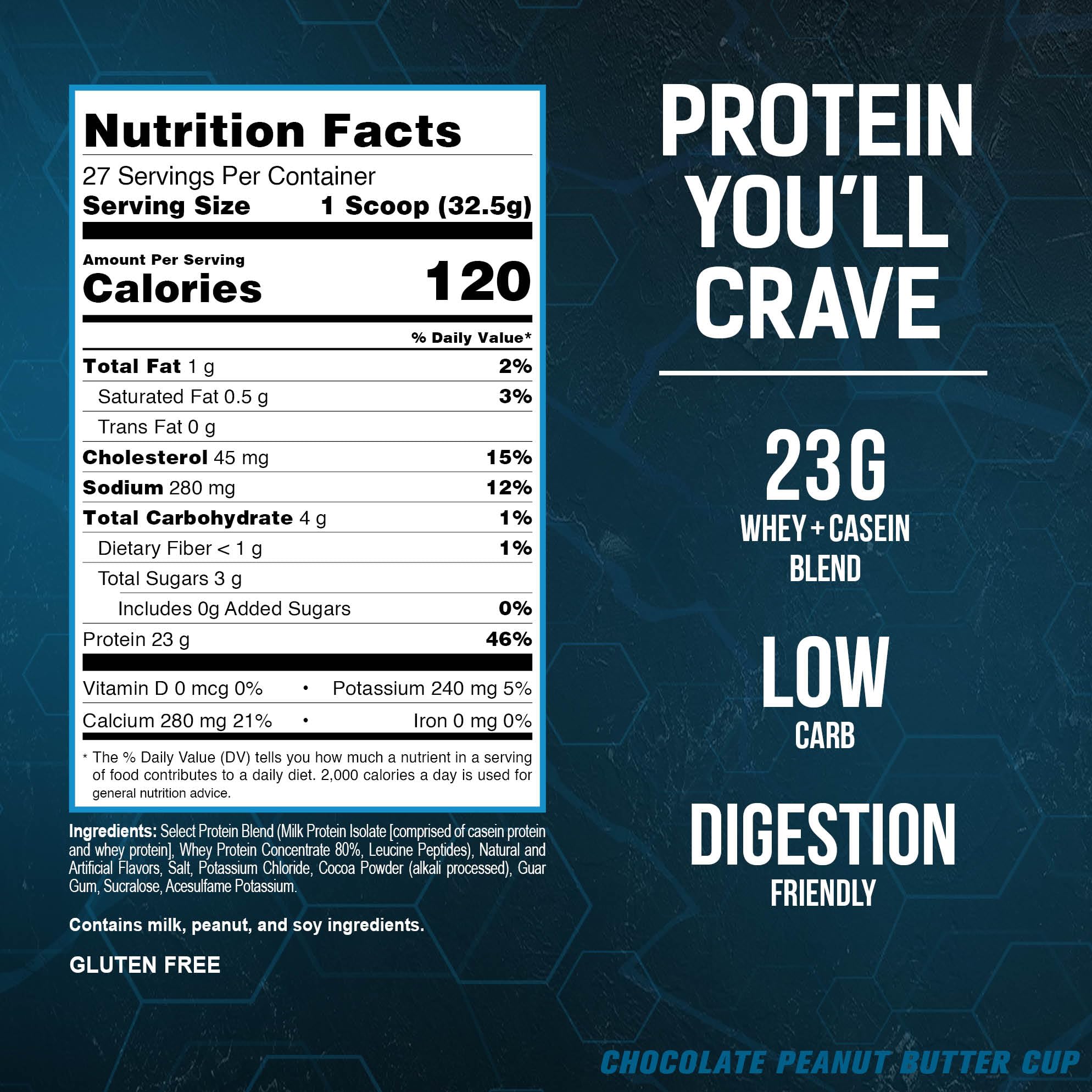 PEScience Select Low Carb Protein Powder, Chocolate Peanut Butter Cup, 27 Serving PEScienceUS supplements