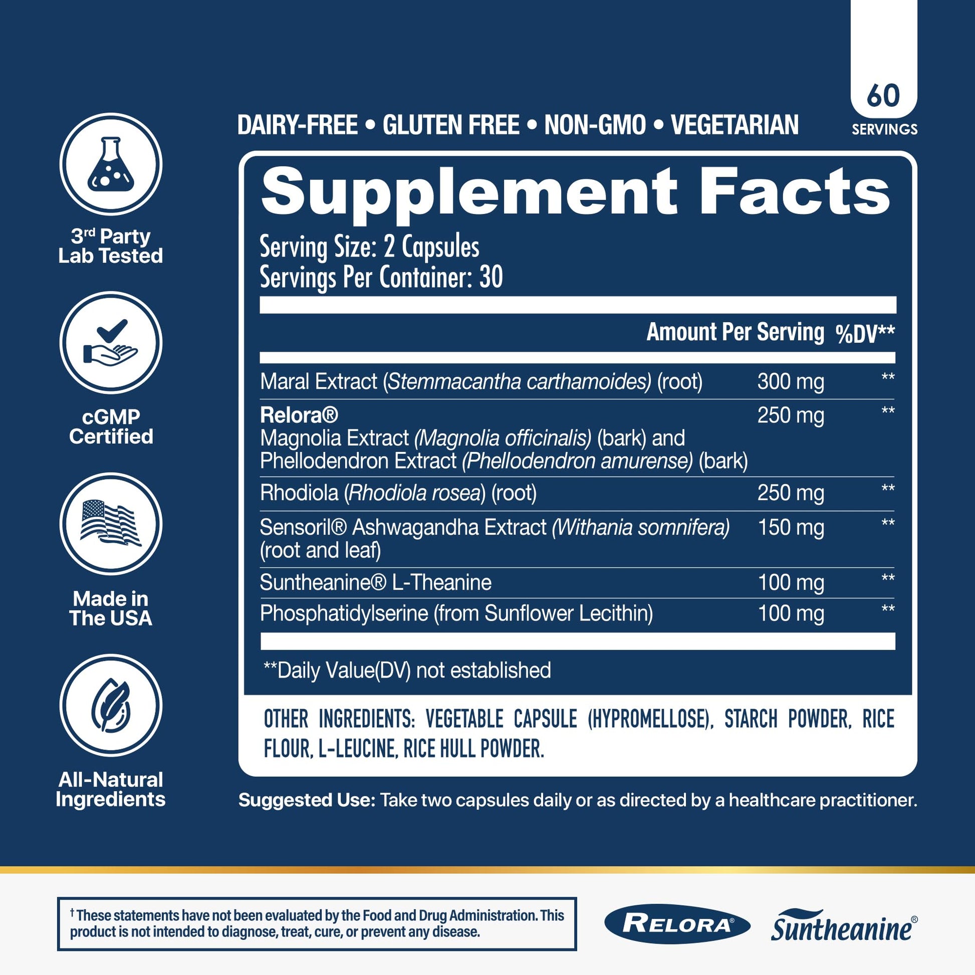 NuEthix Formulations Cort-Eaze - Cortisol Supplement - Health Support Supplement with Ashwagandha, L-Theanine & Rhodiola Rosea - Relaxation and Deep Sleep, 60 Capsules, 30 Servings NuEthix FormulationsAu supplements