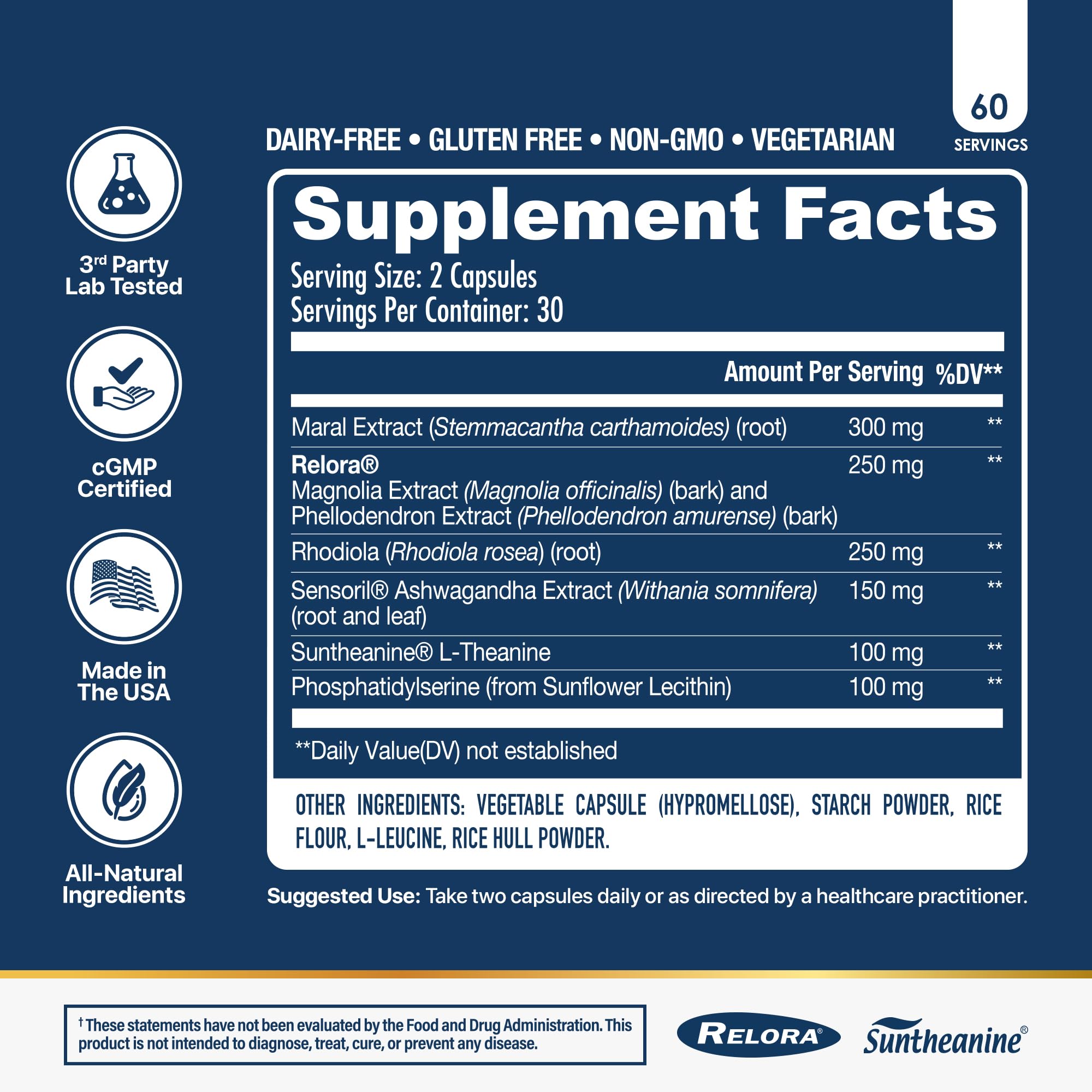 NuEthix Formulations Cort-Eaze - Cortisol Supplement - Health Support Supplement with Ashwagandha, L-Theanine & Rhodiola Rosea - Relaxation and Deep Sleep, 60 Capsules, 30 Servings NuEthix FormulationsAu supplements