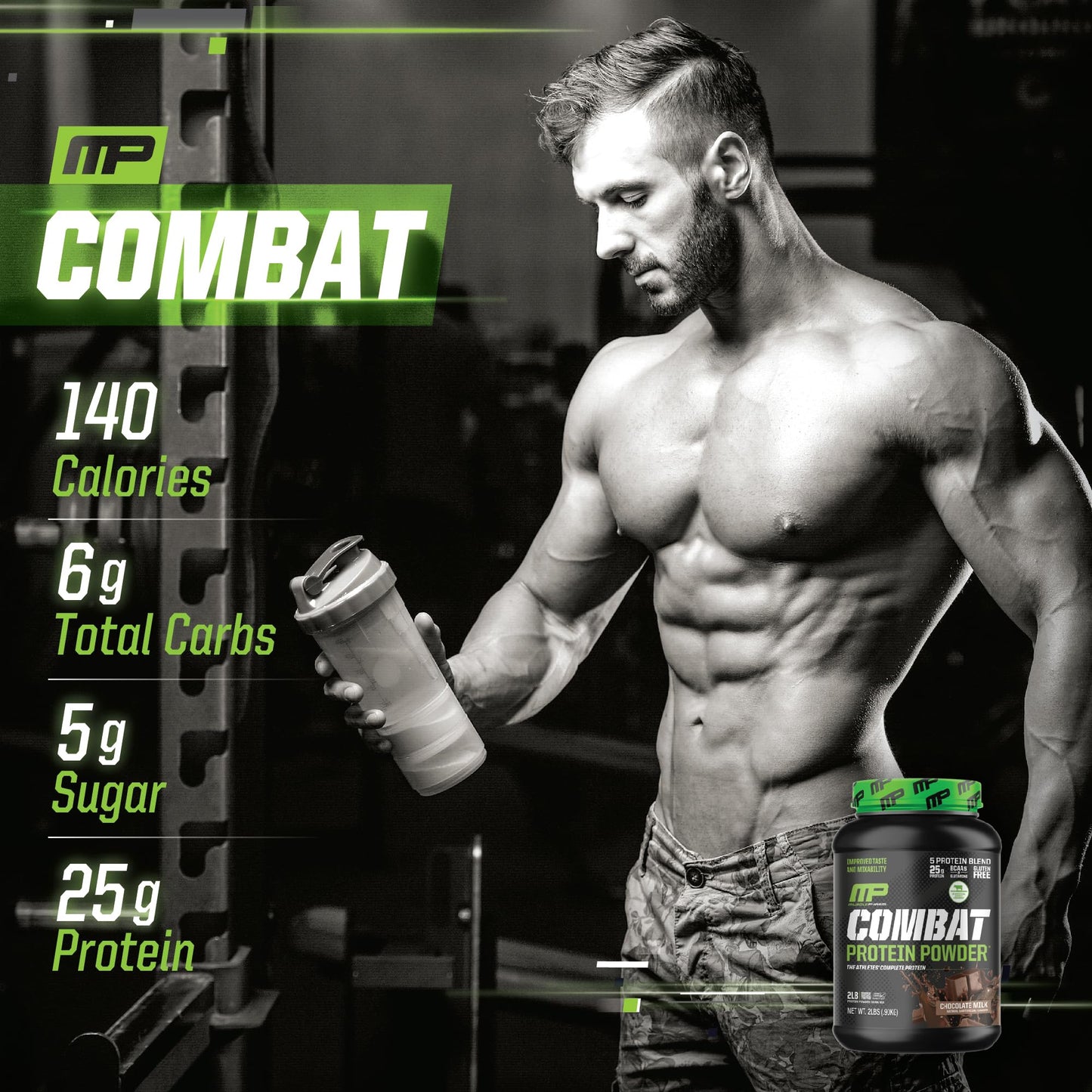 Muscle Pharm Combat Protein Powder, Fuels Muscles for Productive Workouts, 5 Protein Muscle PharmUS supplements