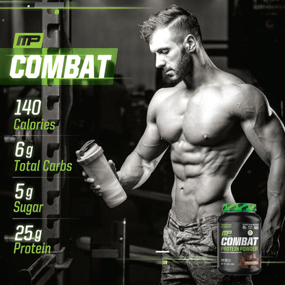 Muscle Pharm Combat Protein Powder, Fuels Muscles for Productive Workouts, 5 Protein Muscle PharmUS supplements
