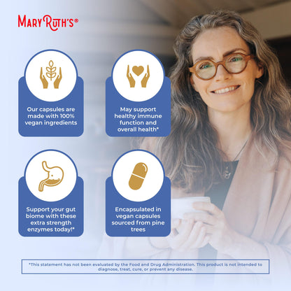 MaryRuth Organics Ultra Digestive Enzymes Capsules | Up to 2 Month Supply | Supplement for Gut Health Support | Digestion & Immune Support MARYRUTH'SUS supplements