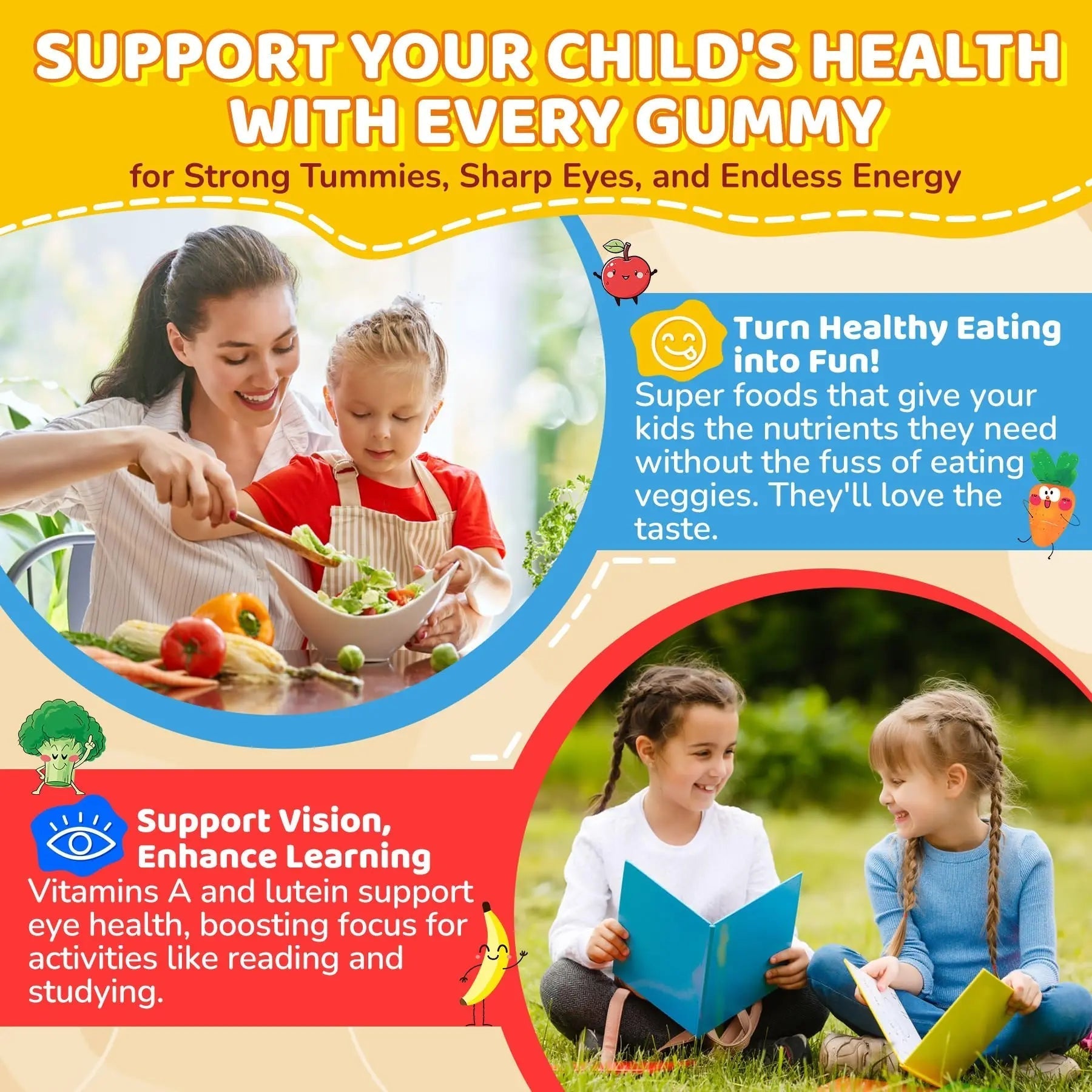 NEVISS Multivitamin for Men & Probiotics for Kids Teen + Veggie & Fruit Fiber Gummies NEVISSAu supplements