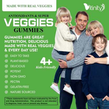 VITINITY Made with Real Super Veggies Delicious Gummy Supplement,Men,Women & Kids VITINITYUS supplements