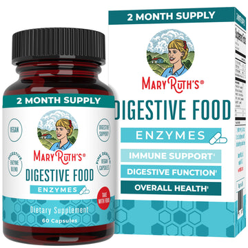 MaryRuth Organics Digestive Enzymes | Up to 2 Month Supply | Vegan Digestive Health Aid and Gut Health Enzyme Complex | Over 12 Enzymes | Vitamins B6 & B12 MARYRUTH'SUS supplements
