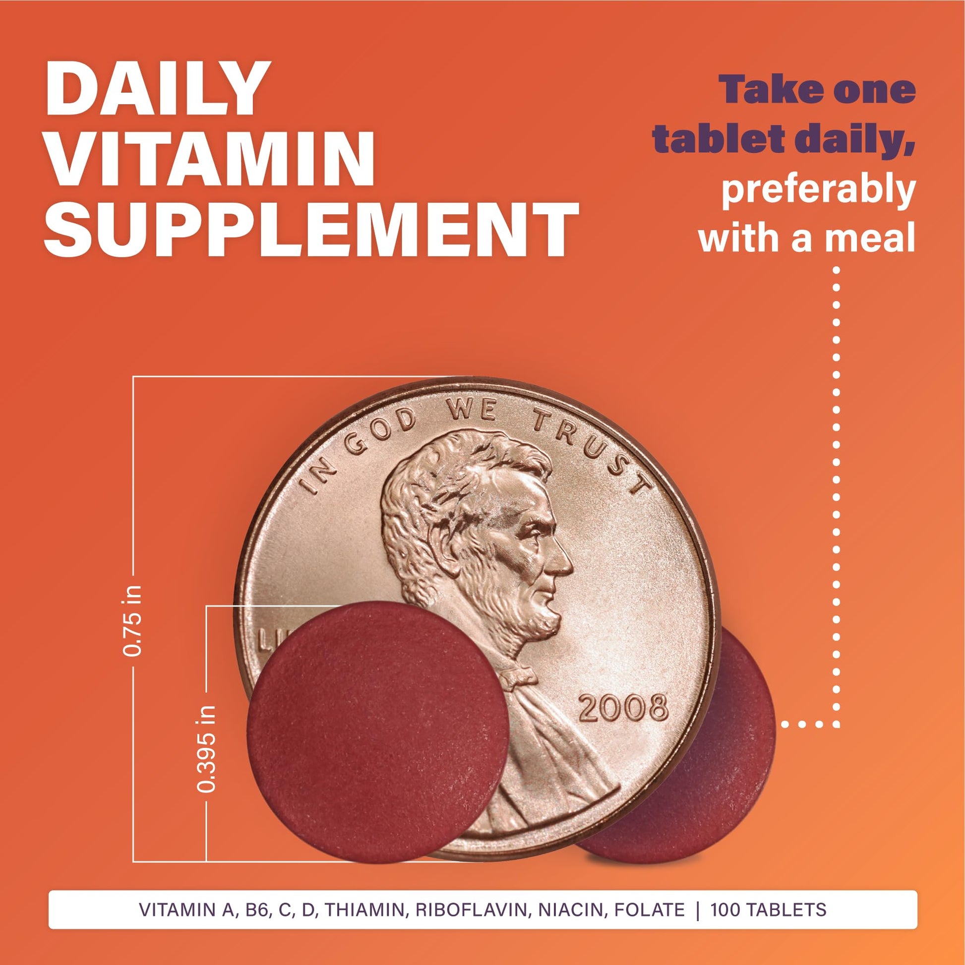 Rugby Daily-Vite Multivitamin - Daily Vitamin Supplement - 100 Tablets (1 Pack) RUGBY LABORATORIESAu supplements