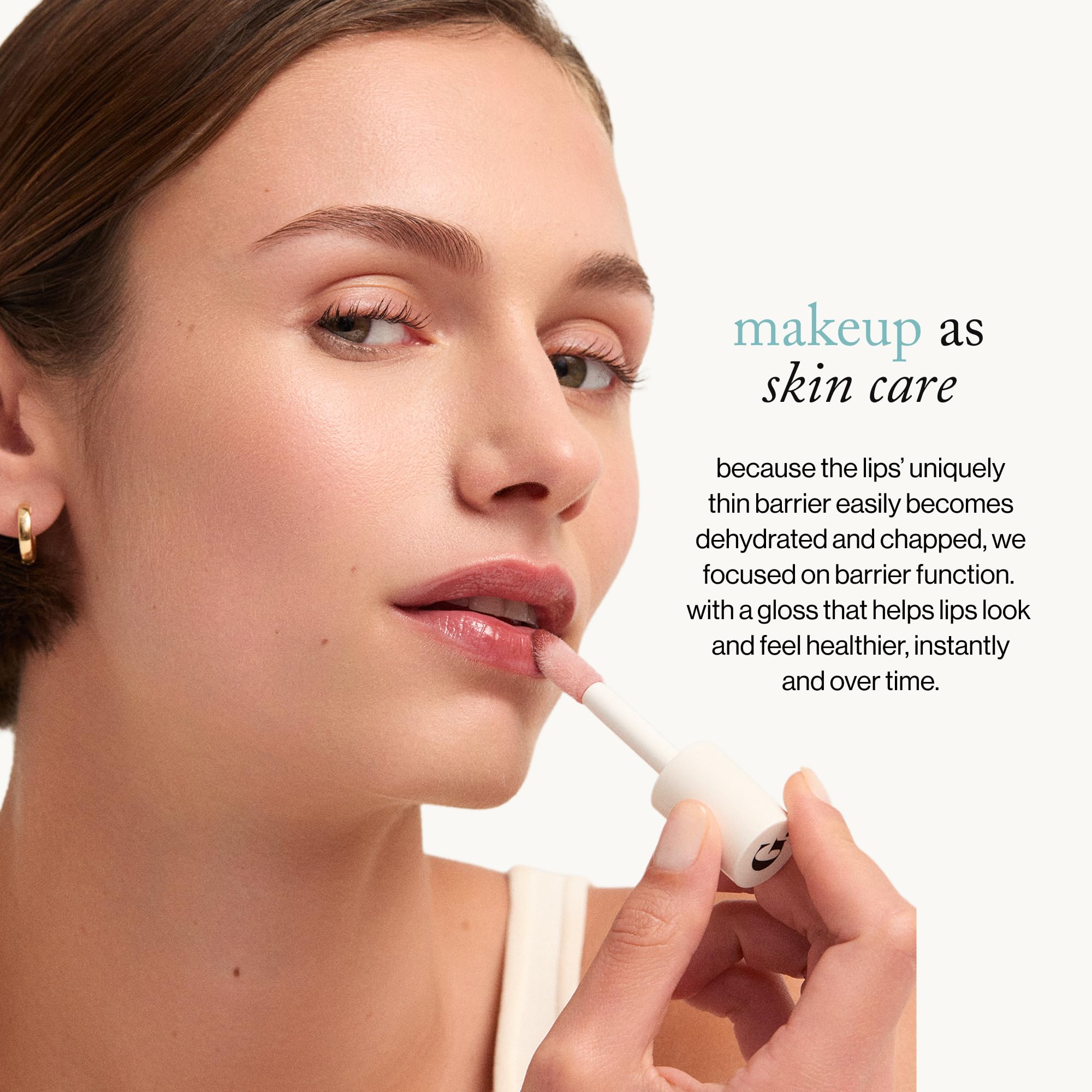 goop Beauty Hydra-Barrier Gel Gloss | Hydrating Lip Gloss to Moisturize & Plump Lips | Hyaluronic Acid & Vitamin E | Blossom - Sheer Petal Pink | 0.13 oz goopAu supplements