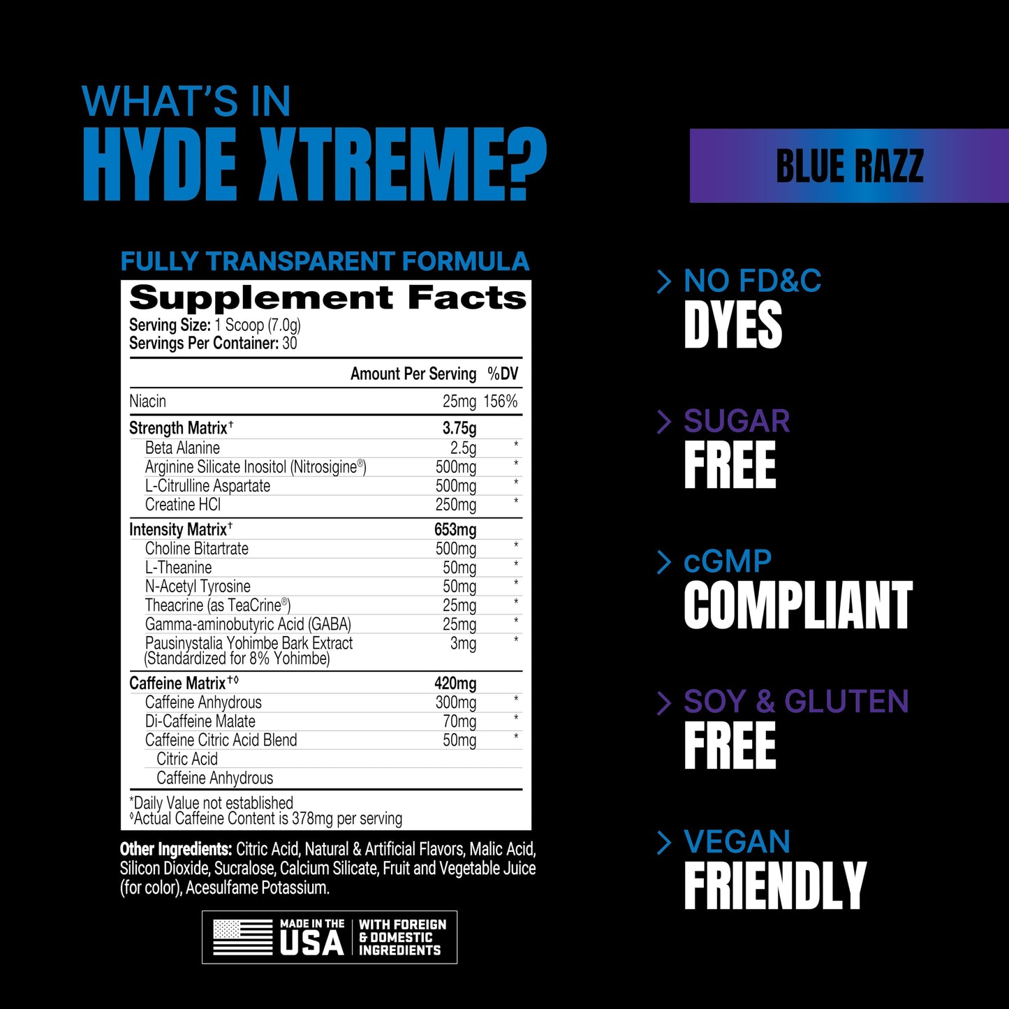 PROSUPPS Mr. Hyde Xtreme Pre-Workout Powder Energy Drink - Intense Sustained Energy PROSUPPSUS supplements