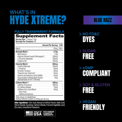 PROSUPPS Mr. Hyde Xtreme Pre-Workout Powder Energy Drink - Intense Sustained Energy PROSUPPSUS supplements