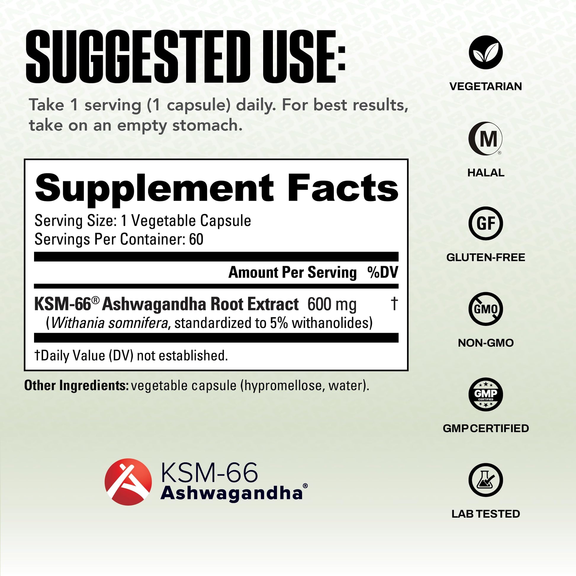 NutraBio Ashwagandha KSM-66 | Ashwagandha Herbal Supplement for Stress, Mood, & Performance | 600 MG of Clinically Studied KSM66 60 Capsules NutraBioAu supplements