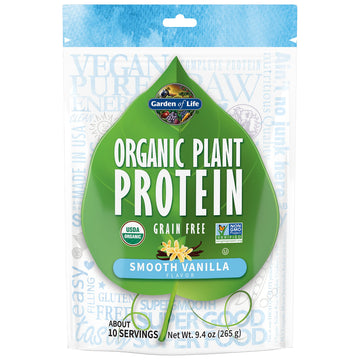 Garden of Life Organic Plant Based Protein Powder - Smooth Vanilla, Vegan, Grain Free Garden of LifeUS supplements