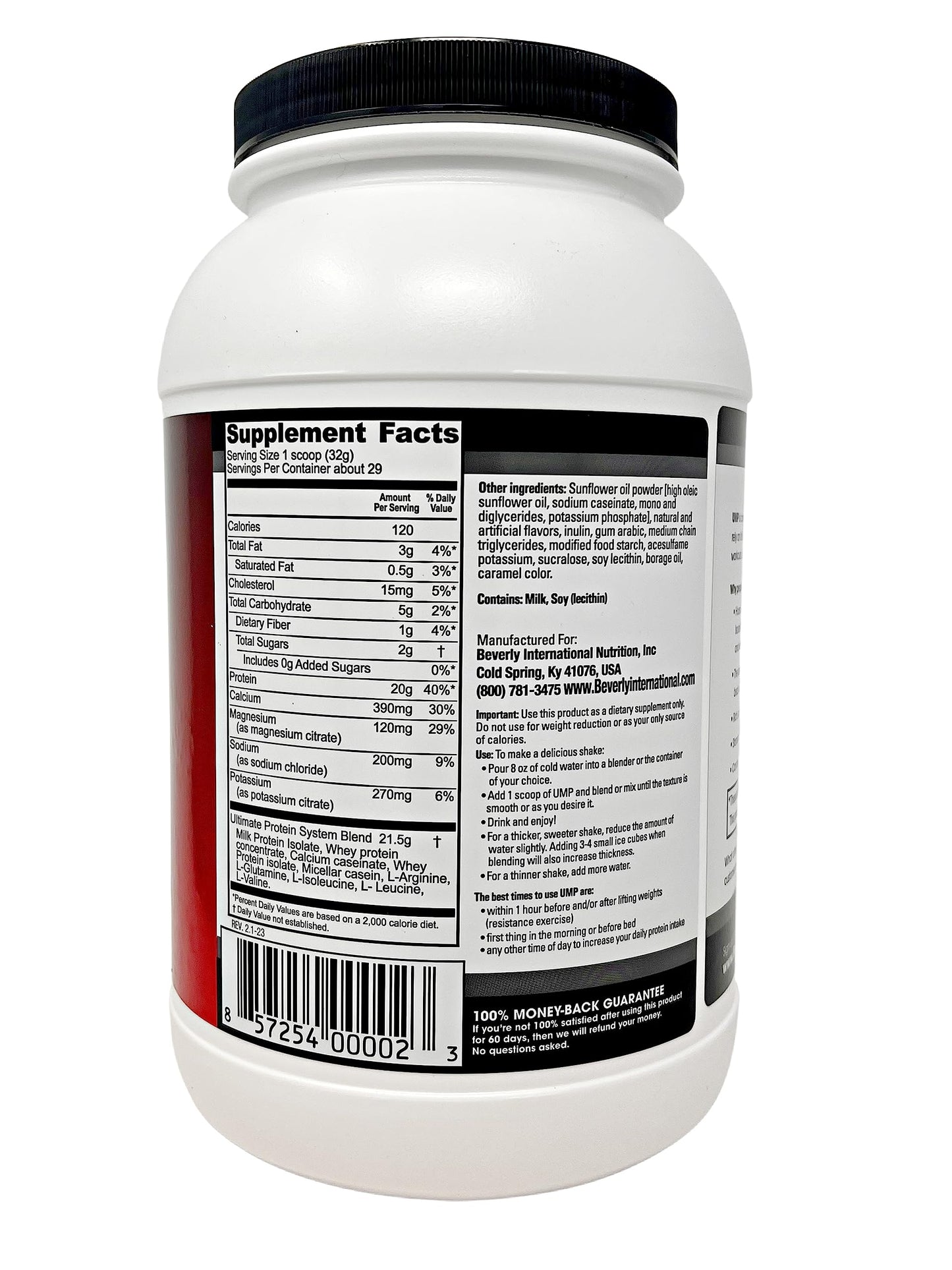 Beverly International UMP Protein Powder, Graham Cracker. Unique Whey-Casein Ratio Beverly InternationalUS supplements