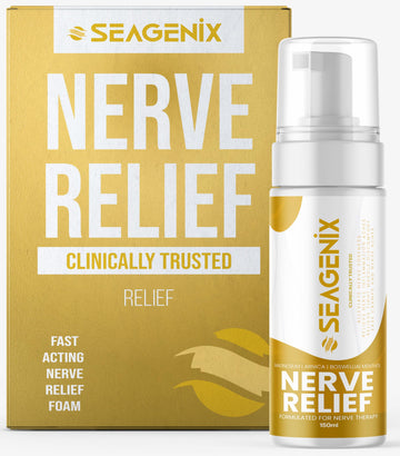 Seagenix Nerve Relief Muscle Foam - Nerve Spray Magnesium - Arnica - Boswellia - Menthol Formula - Nerve and Muscle Relief – Fast-Acting with Magnesium Sulfate - 150 ml - 1 Count SeagenixAu supplements