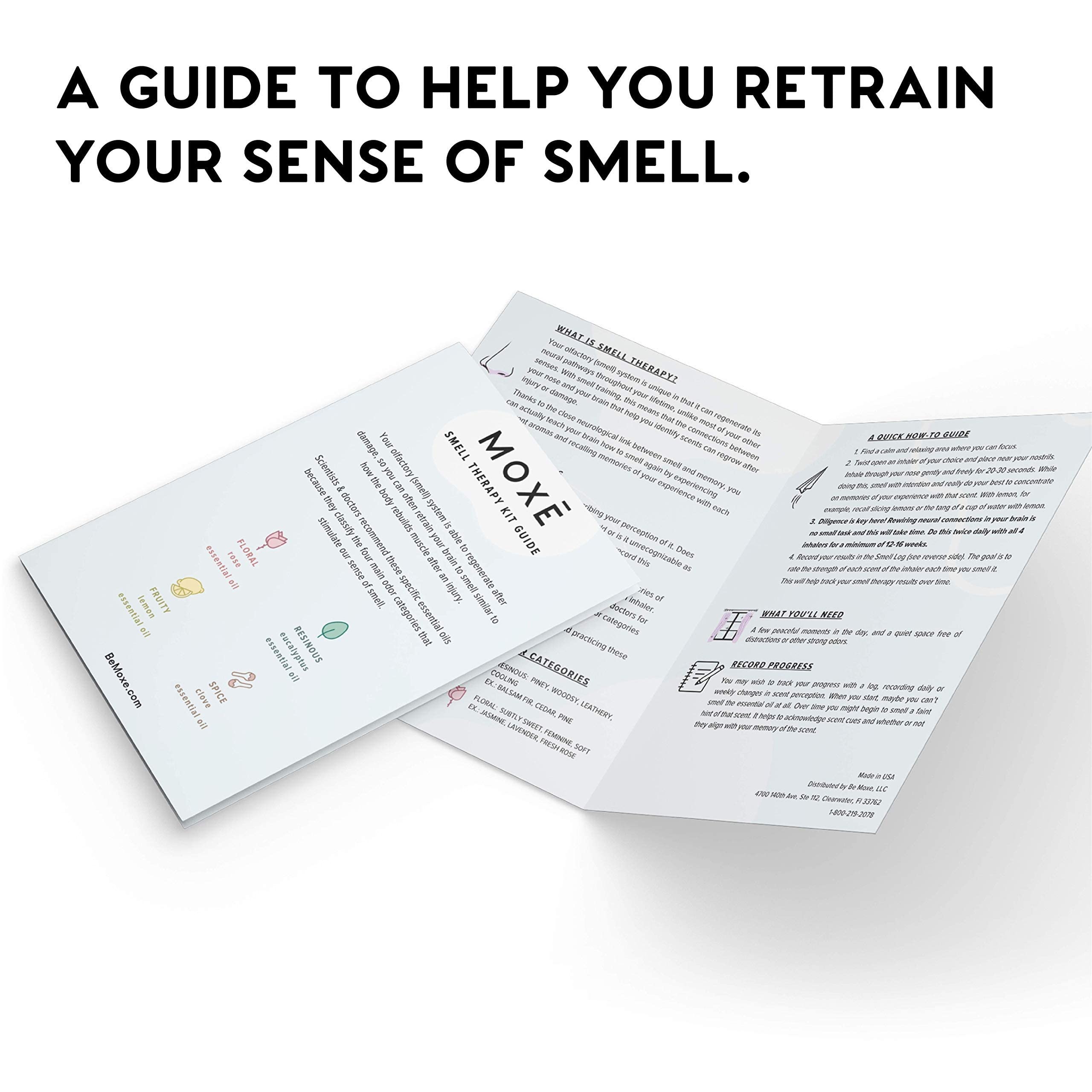 MOXĒ Smell Training Kit, Made in USA, 4 Essential Oils, Olfactory Regeneration, Helps Restore Sense MOXEAu supplements
