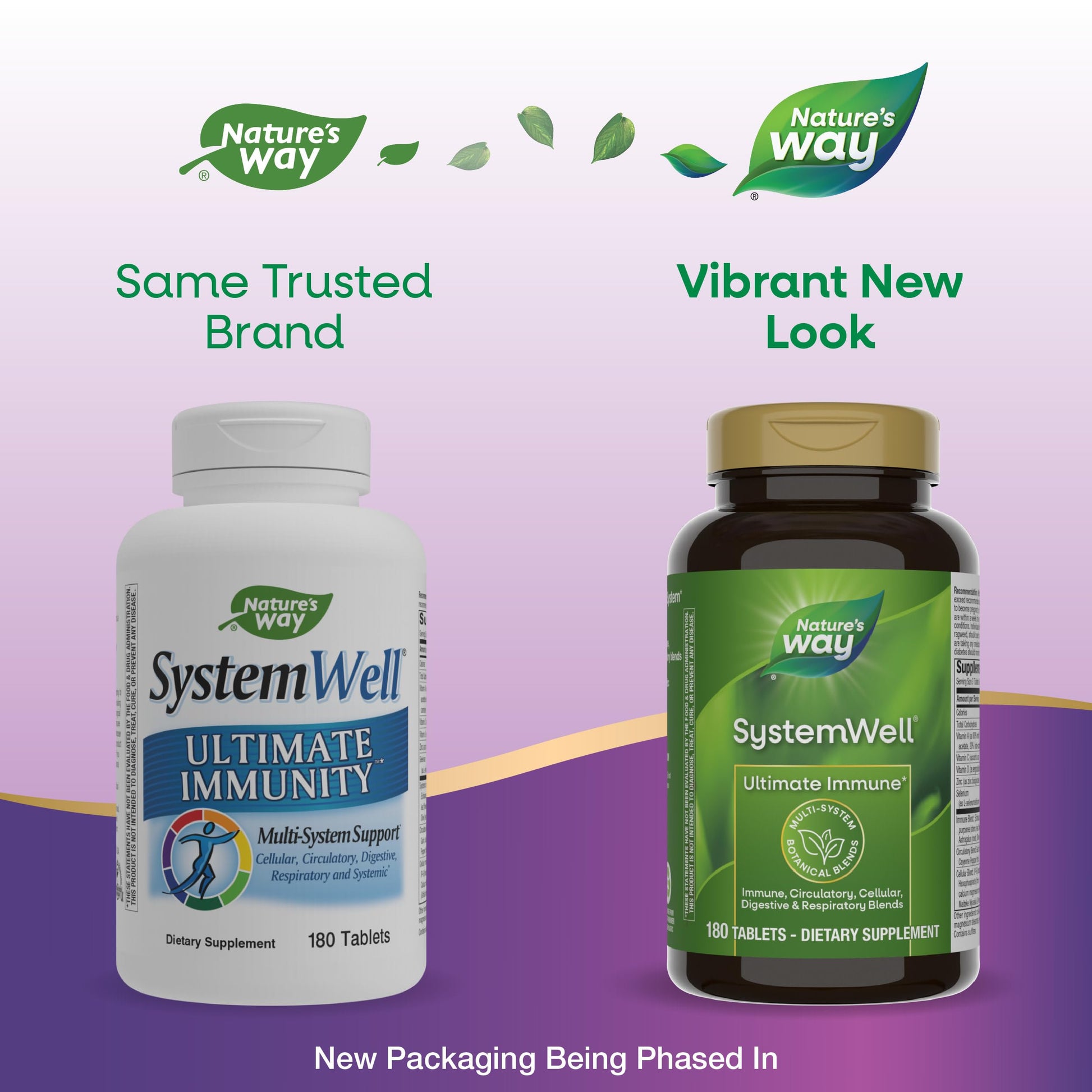 Nature's Way Systemwell Ultimate Immune* with Vitamins C, A, D, Zinc, & Selenium, Multi-System Botanical Blends Including Immune, Respiratory, Digestive & Circulatory, 180 Tablets (Packaging May Vary) Nature's WayAu supplements