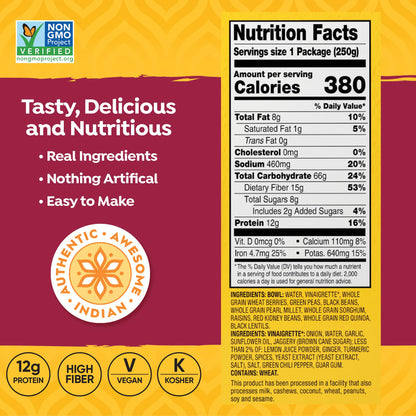TASTY BITE Indian Protein Bowl, 8.8 Ounce, Pack of 6, Ready to Eat, Microwaveable TASTY BITEUS supplements