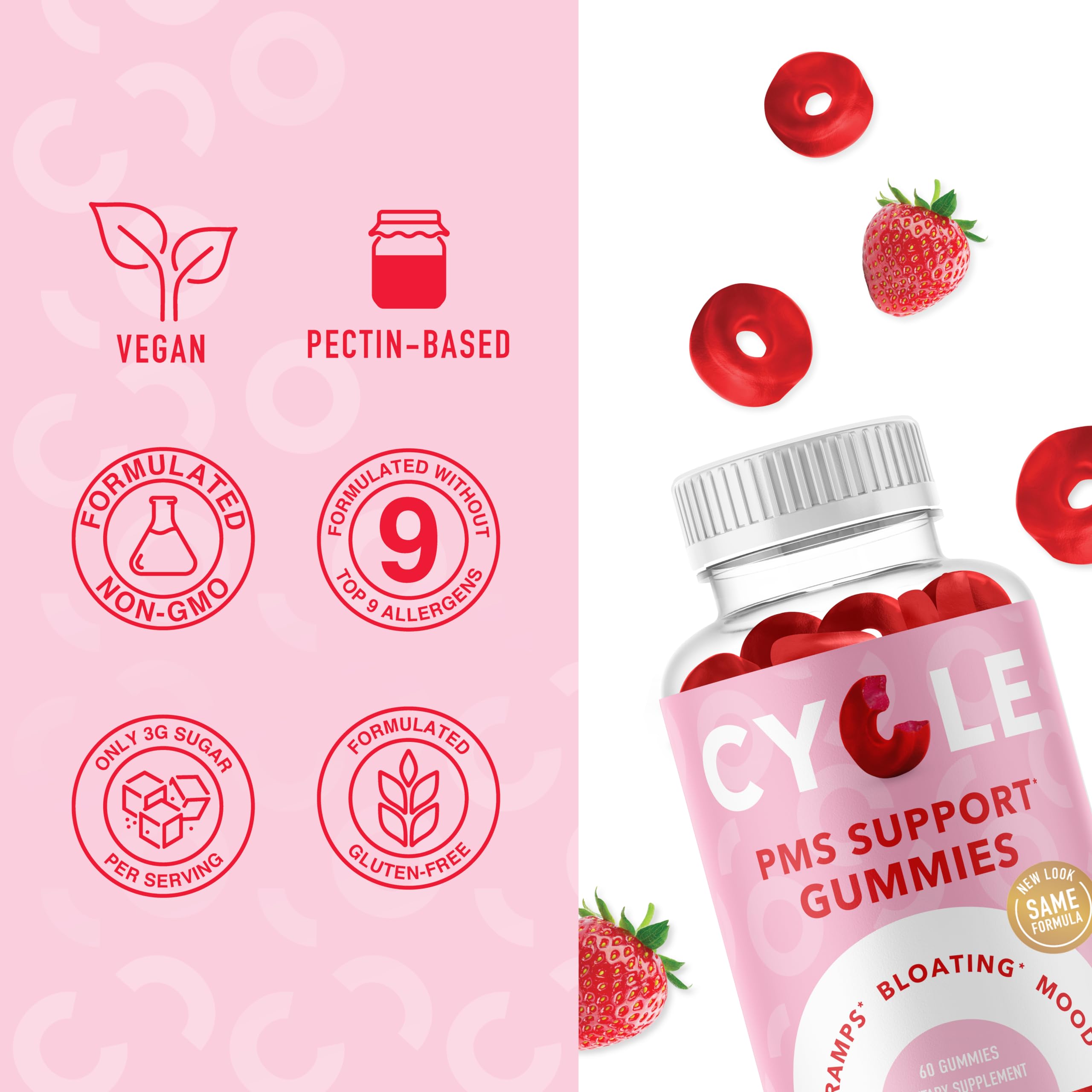 PMS Relief Gummies | Hormone Balance & Period Support Vitamins for Women | Vegan Gummy SMNutritionAu supplements