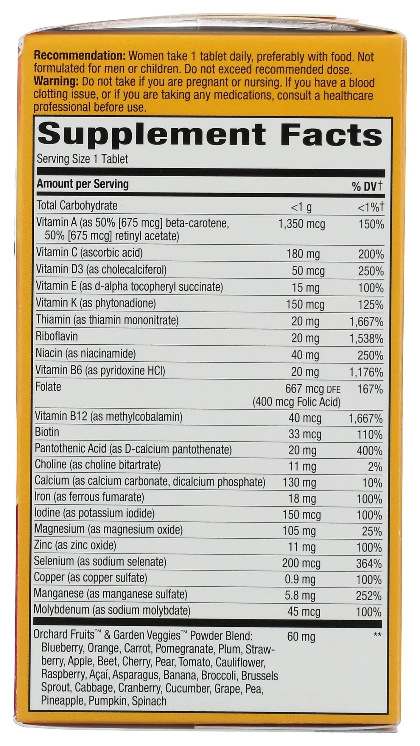 Natures Way Alive! Once Daily Womens, 60 CT Nature's WayAu supplements