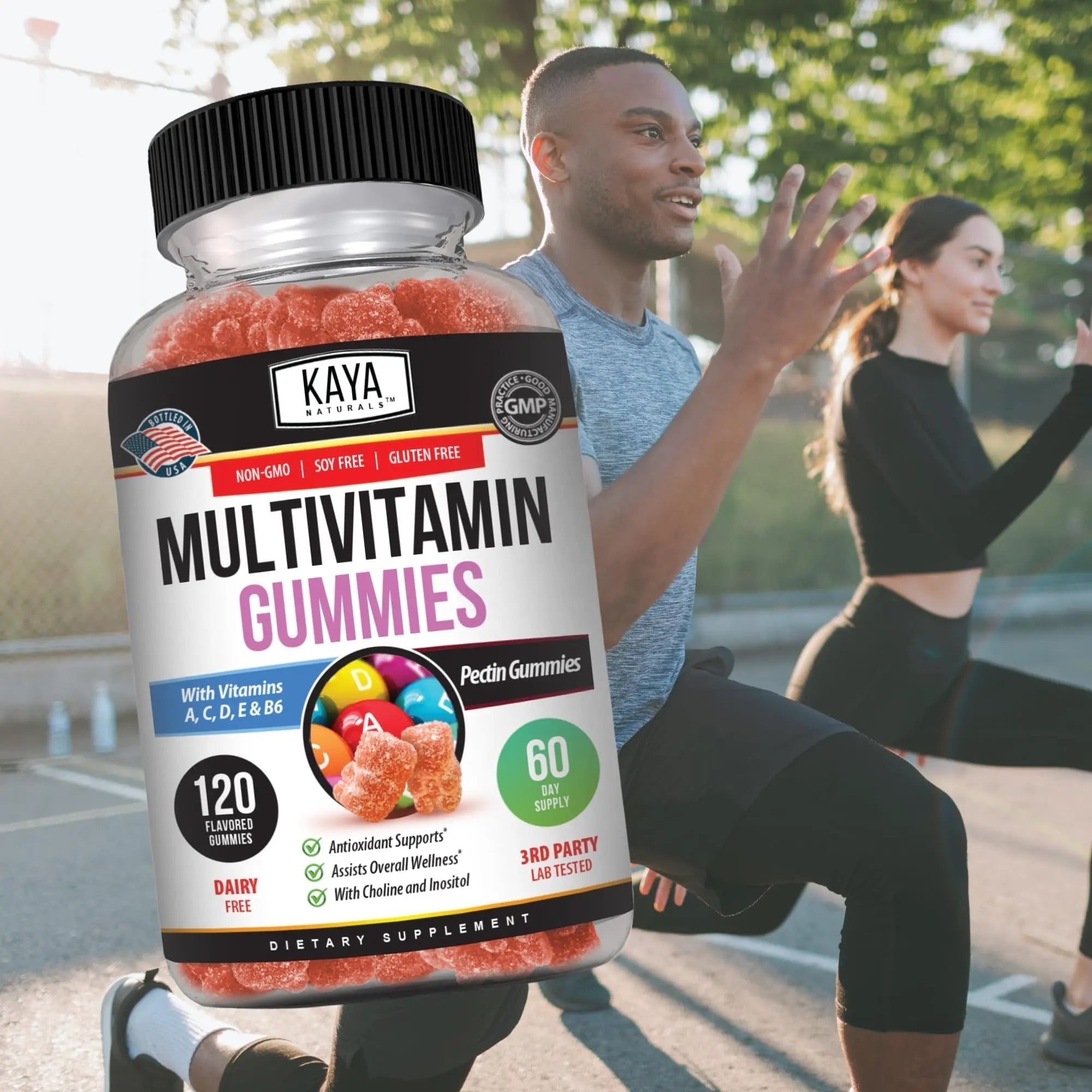 Kaya Naturals Adult Multi Vitamin Gummy, 120 Count, Biotin, Vitamin A, B-12, C & E, Including Zinc, Folic Acid, Strawberry Flavor (120 Gummies) Kaya NaturalsAu supplements