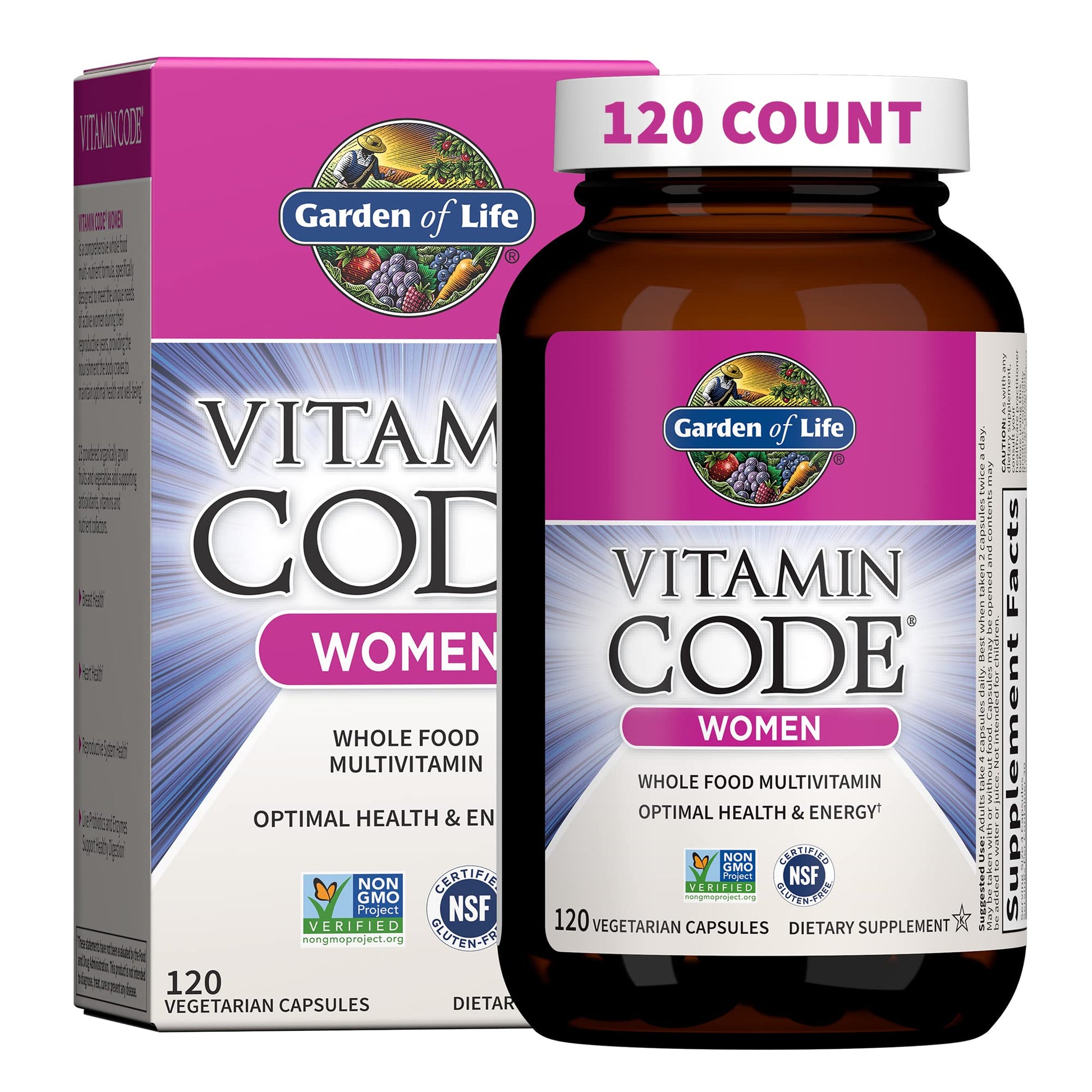 Garden of Life Multivitamin for Women, Vitamin Code Women's Multi - Whole Food Womens Multi Vitamins, Iron, Folate not Folic Acid Garden of LifeAu supplements