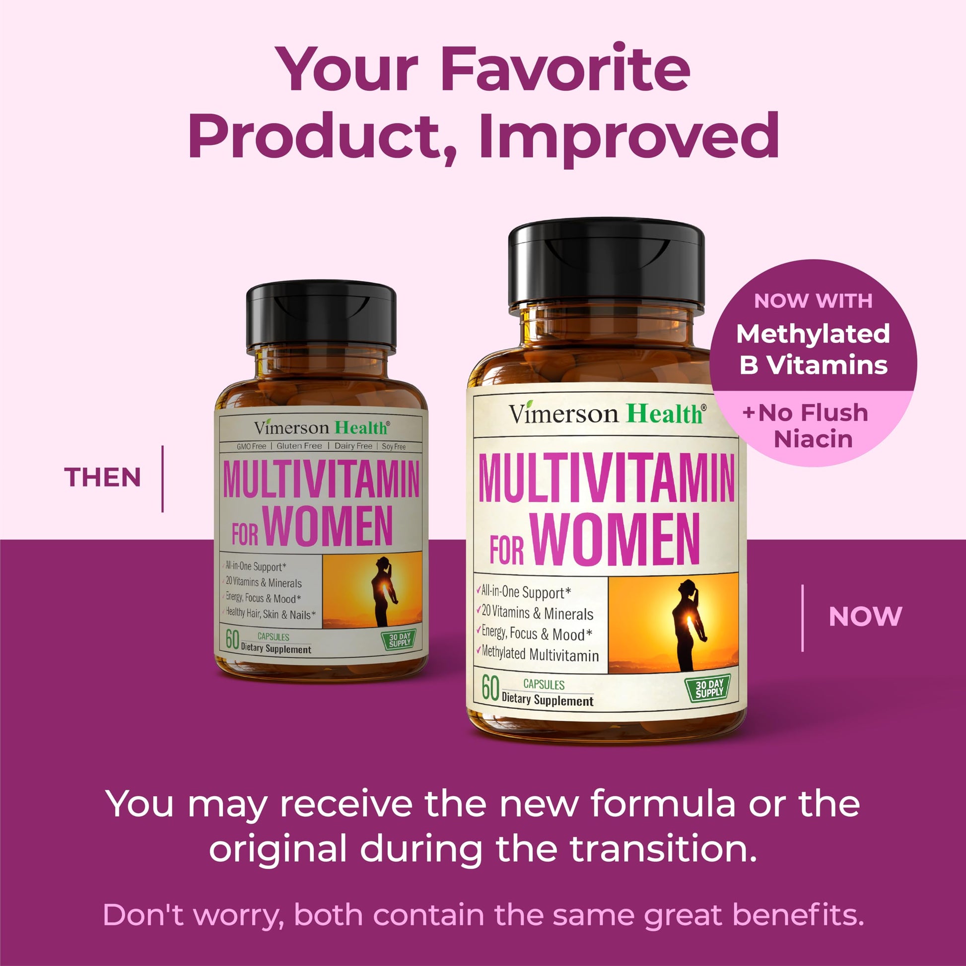 Multivitamin for Women – Methylated Womens Multivitamins & Multiminerals Capsules with Vitamin B12, A, D, C, Zinc, Magnesium Vimerson HealthAu supplements
