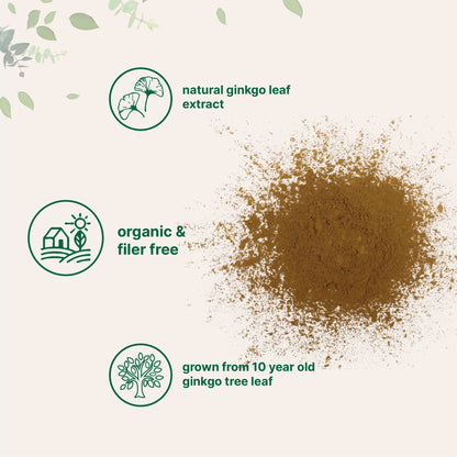Micro Ingredients Raw Organic Ginkgo Biloba Powder, 8 Ounce (18 Months Supply) Micro IngredientsUS supplements