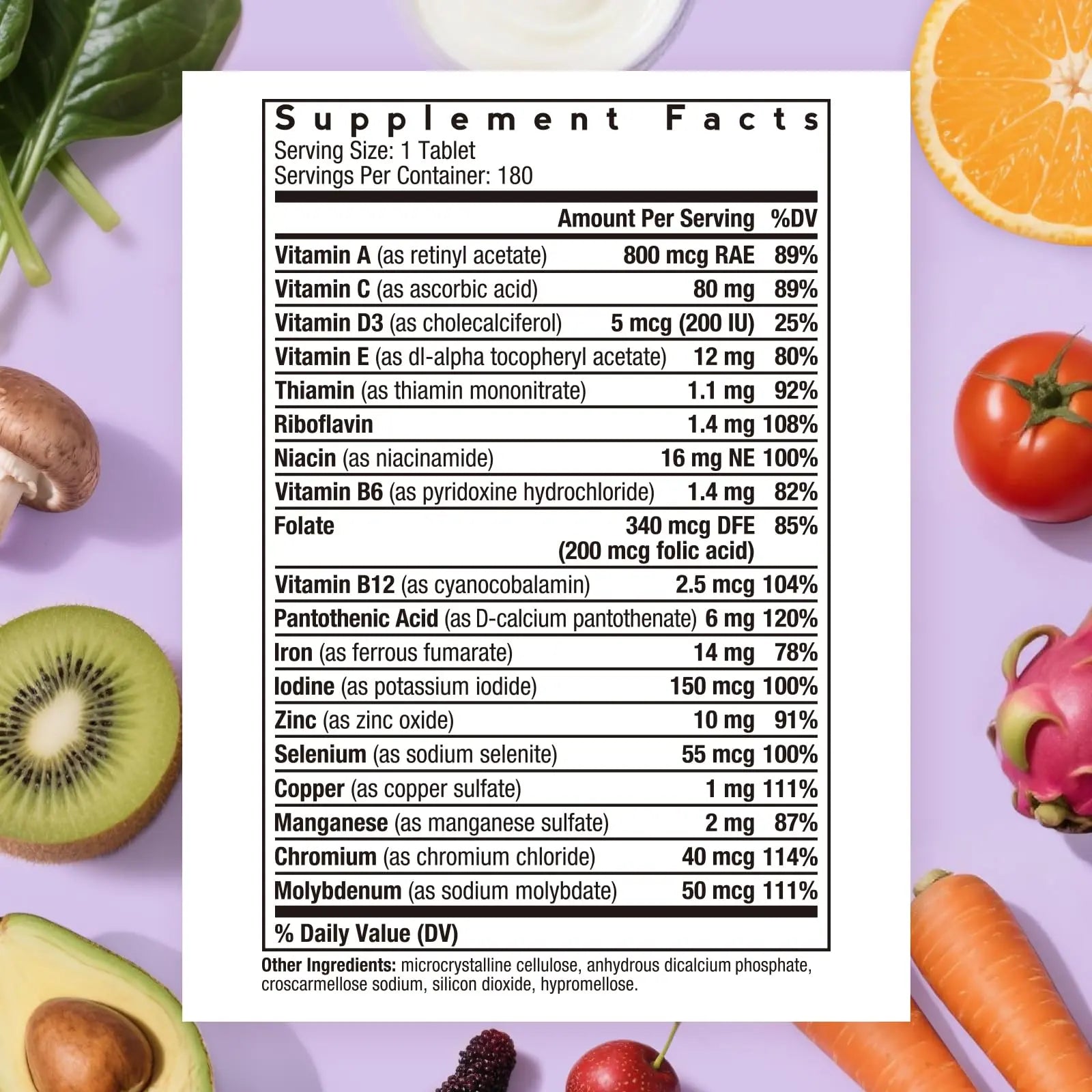 Doctor's Recipes Multivitamin for Women & Men, Immune, Energy & Brain Health Support, Vitamin A, C, D3, E, B6, B12, Folic Acid Doctor's RecipesAu supplements